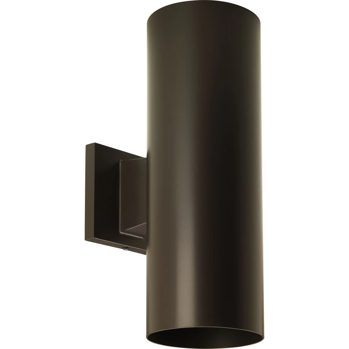 5" Outdoor Up/Down Wall Cylinder Two-Light Outdoor Wall Lantern with Top Lense - Image 2