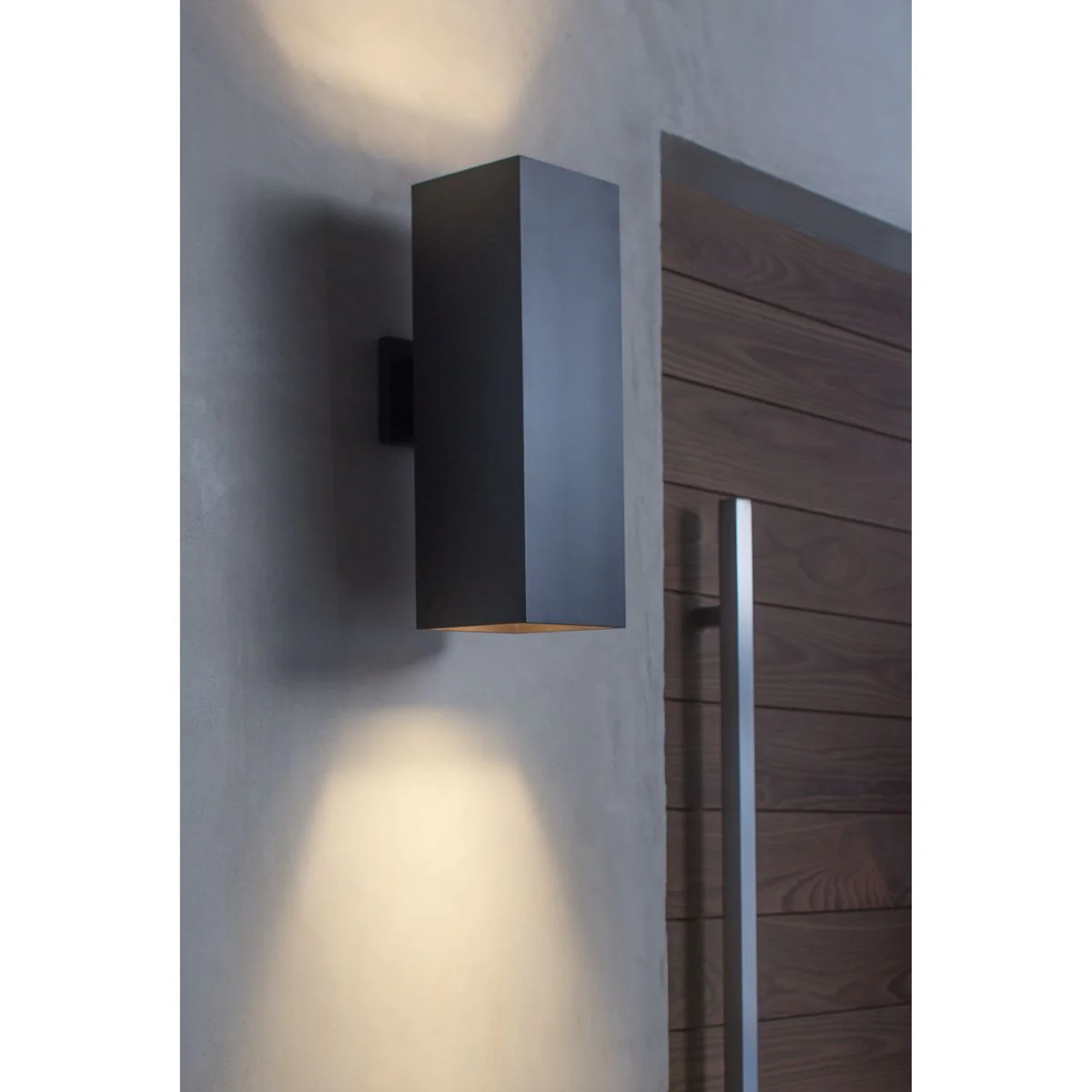 6" LED Square Two-Light Up/Down Wall Lantern - Image 5