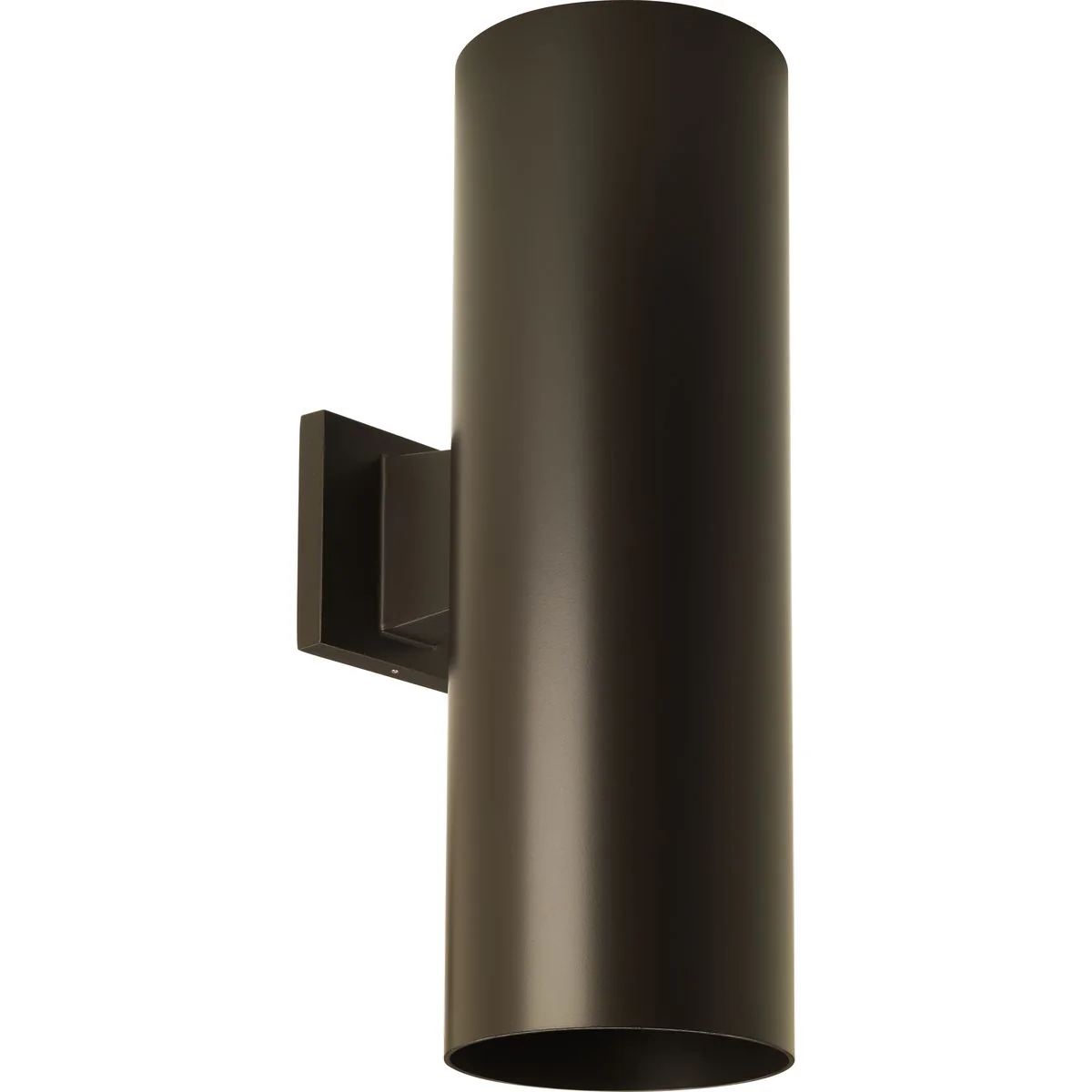 6" Outdoor Up/Down Wall Cylinder Two-Light Outdoor Wall Lantern with Top Lense - Image 2