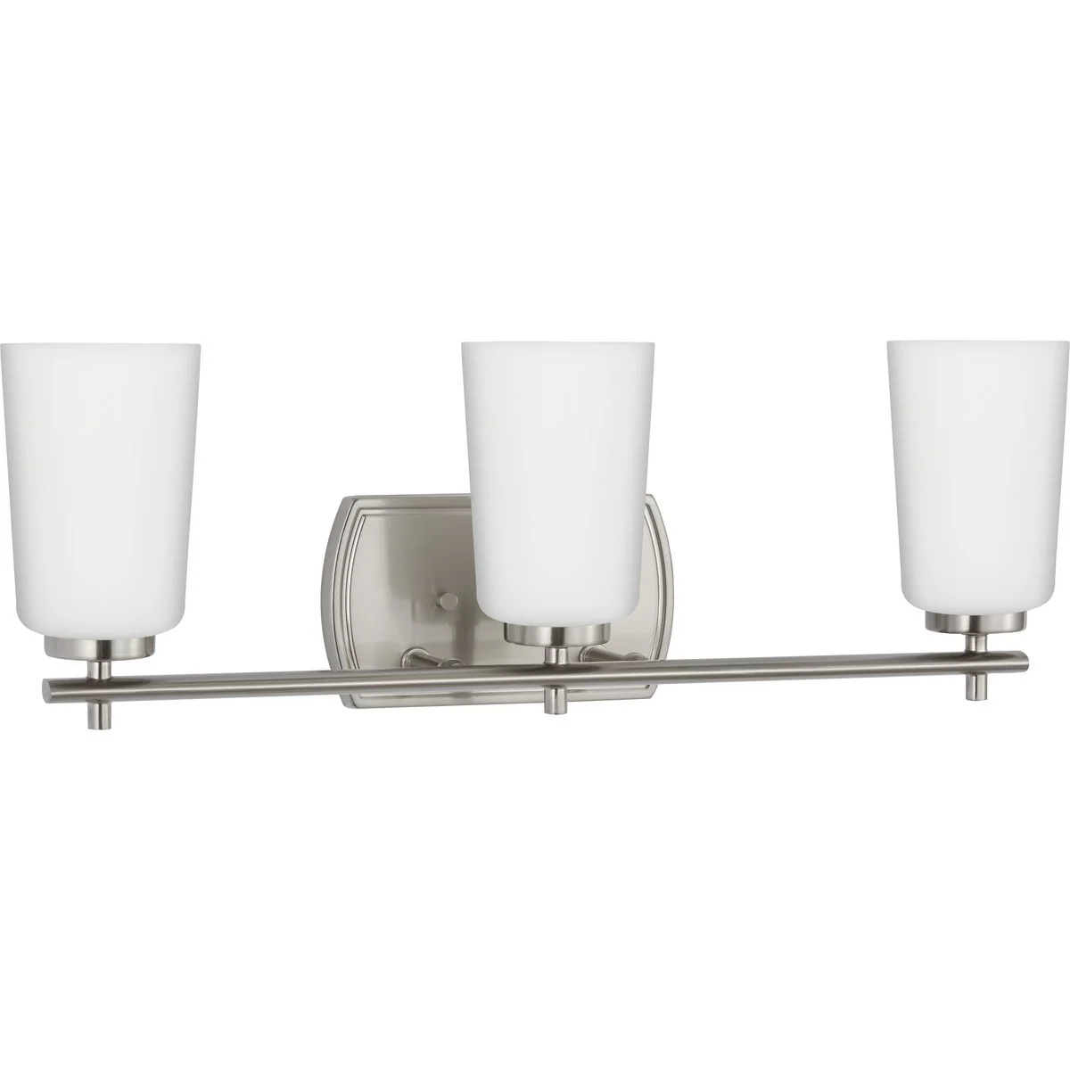 Adley Collection Three-Light Etched Opal Glass Bath Vanity Light - Image 2
