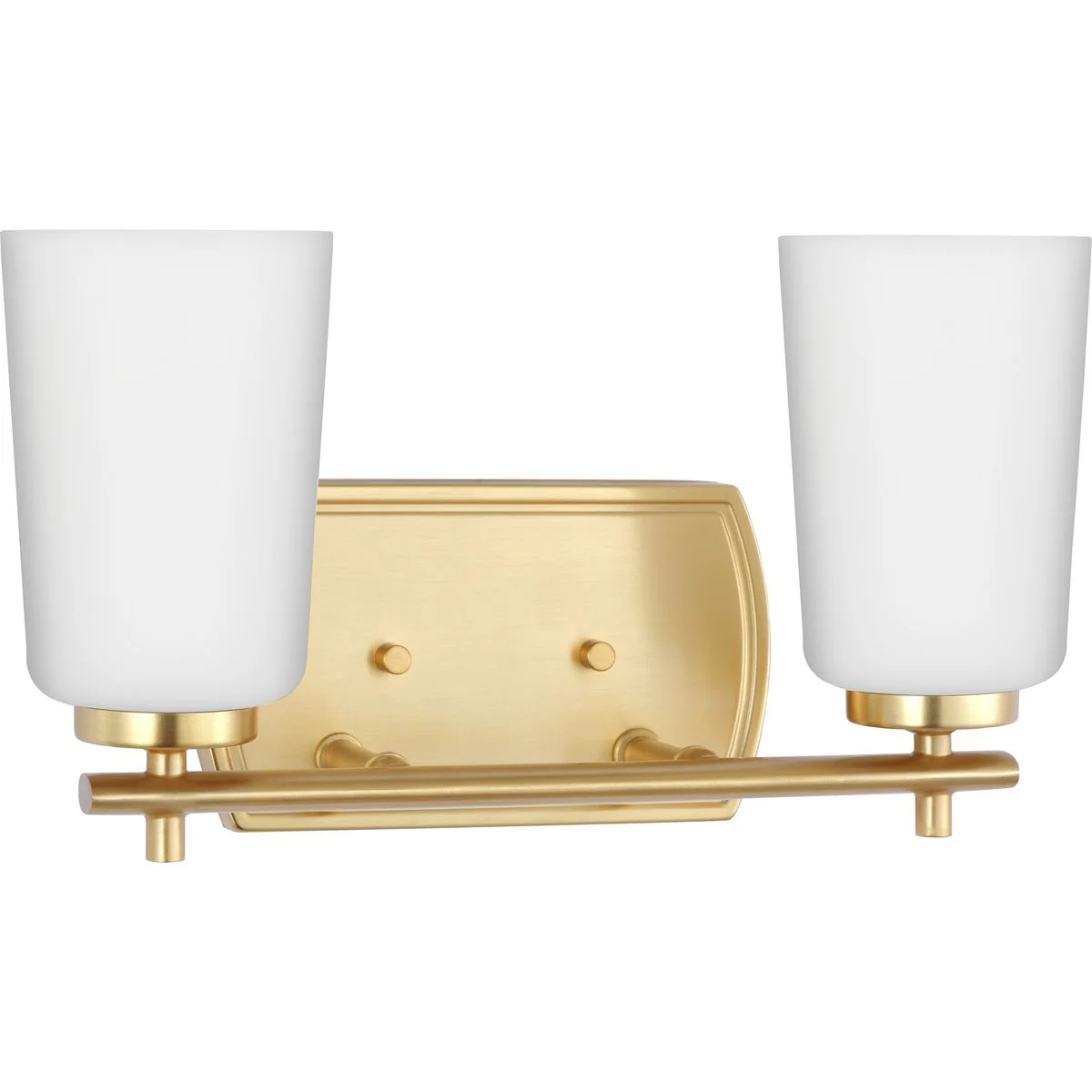 Adley Collection Two-Light Etched Opal Glass Bath Vanity Light - Image 2