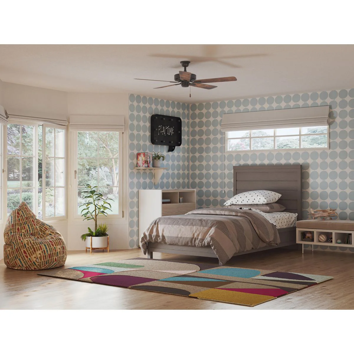 AirPro 52 in. 5-Blade AC Motor Ceiling Fan P250080 - Image 9