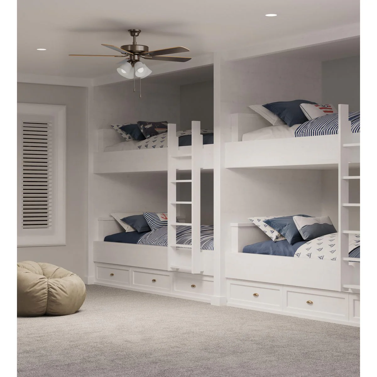 AirPro Collection Four-Light Ceiling Fan Light - Image 4