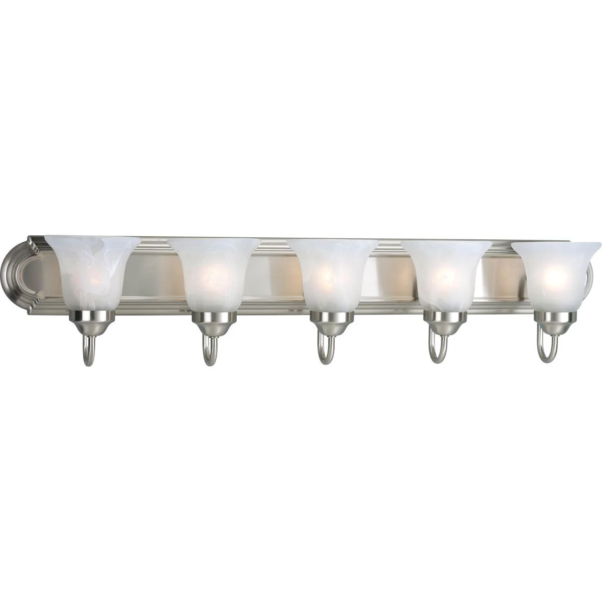 Alabaster Glass Five-Light Bath & Vanity