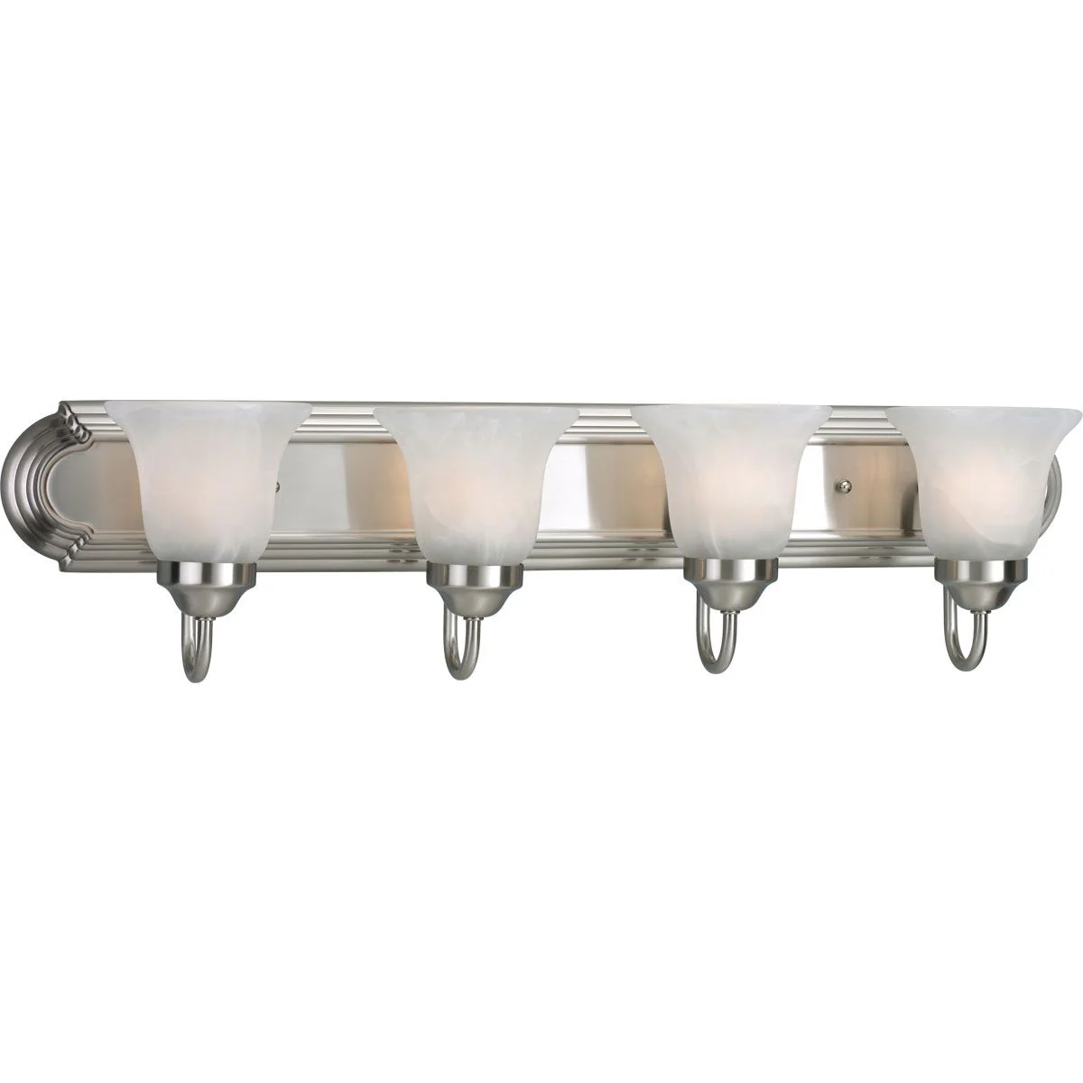 Alabaster Glass Four-Light Bath & Vanity
