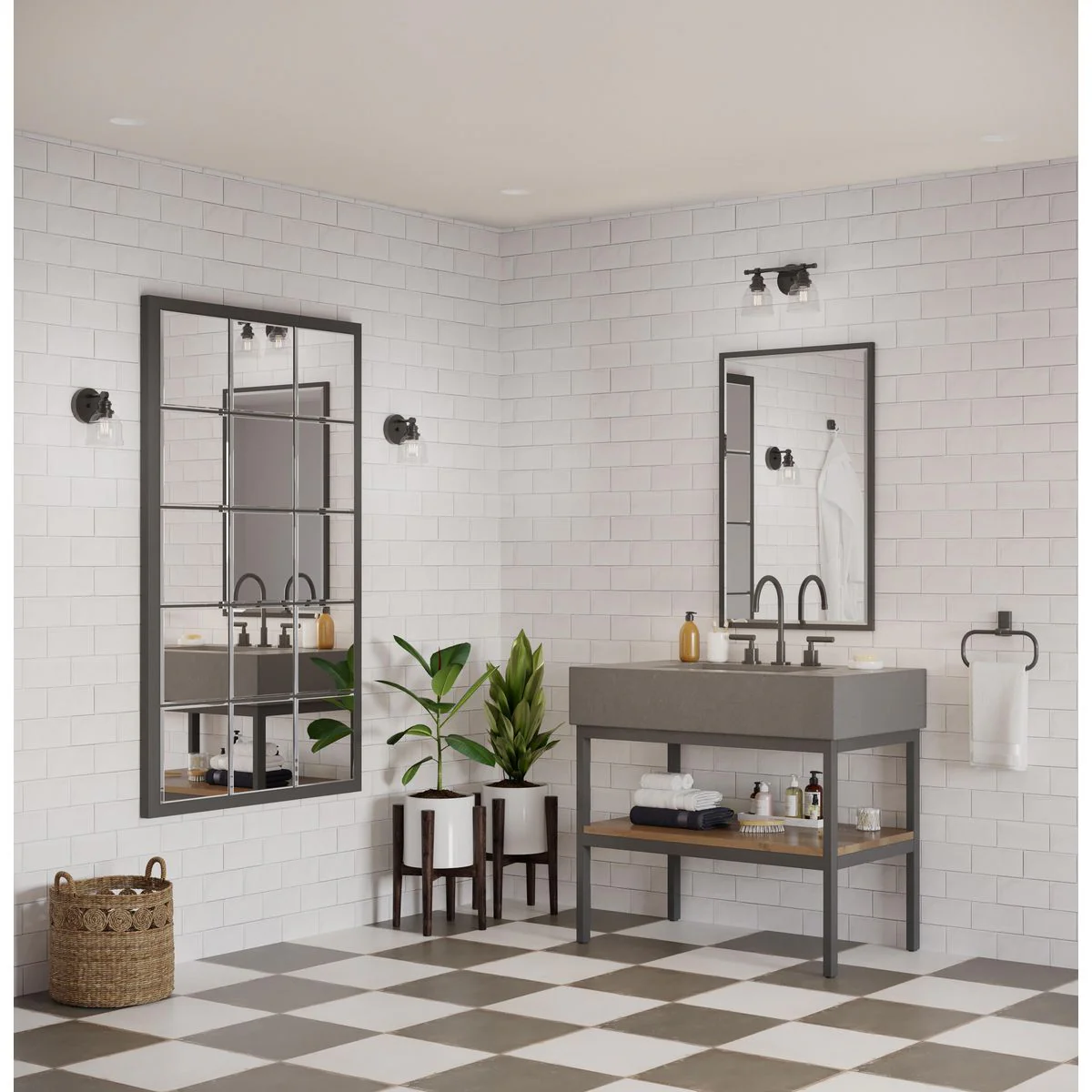 Ambrose Collection One-Light Clear Glass Bath Vanity Light - Image 3