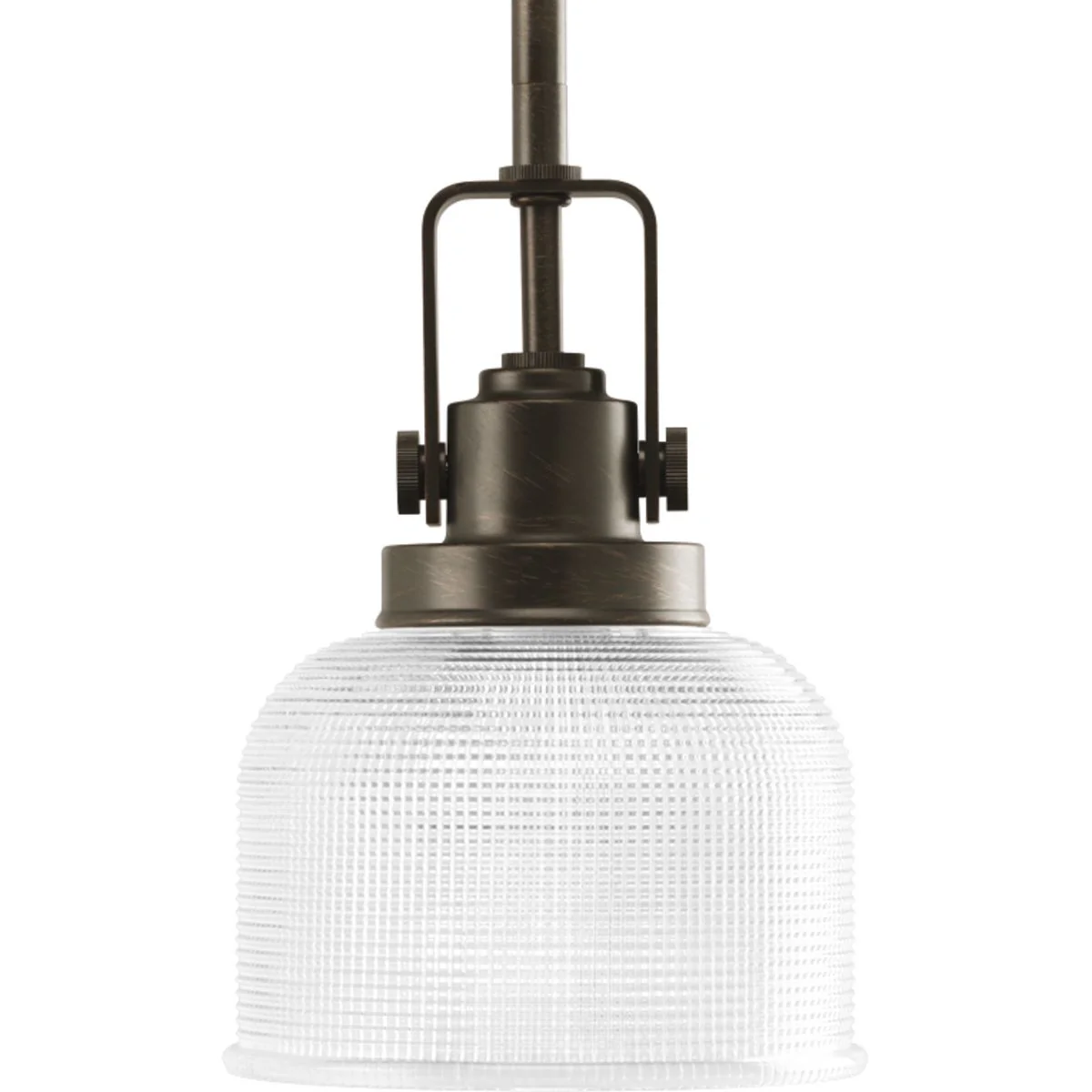 Archie Collection One-Light Double Prismatic Glass Mini-Pendant Light - Image 2