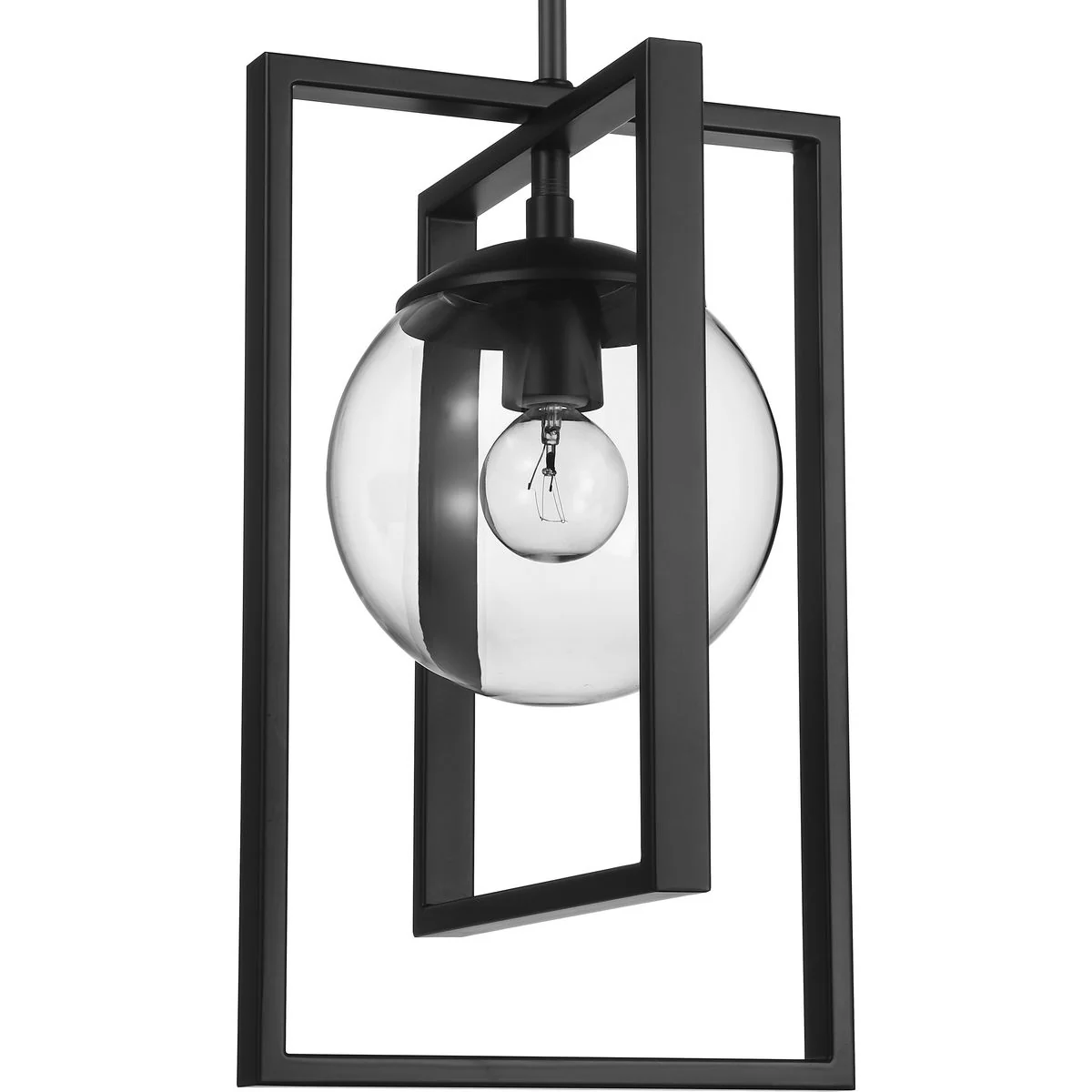 Atwell Collection One-Light Clear Glass Pendant Light - Image 2