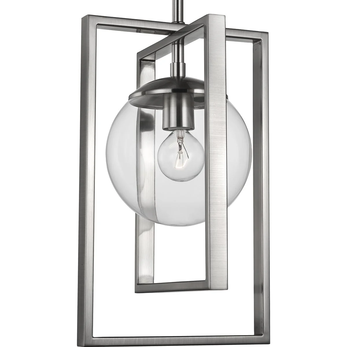 Atwell Collection One-Light Clear Glass Pendant Light - Image 3