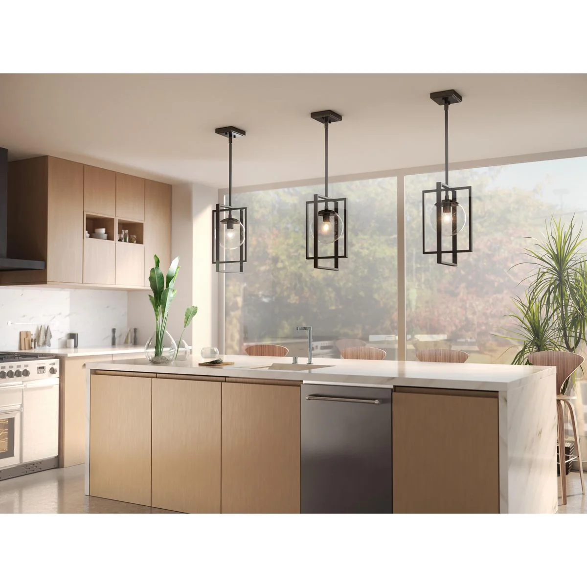 Atwell Collection One-Light Clear Glass Pendant Light - Image 5