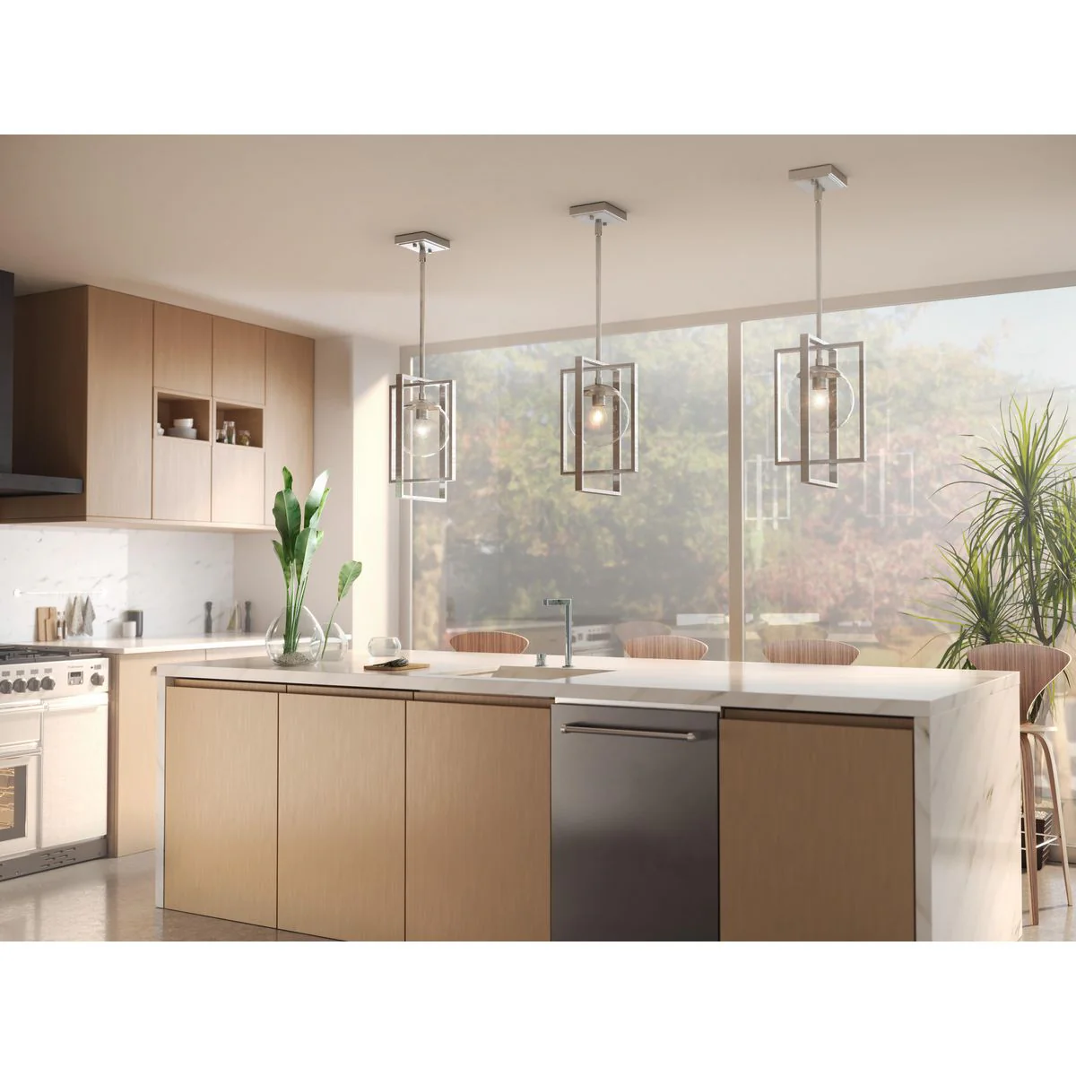 Atwell Collection One-Light Clear Glass Pendant Light - Image 6