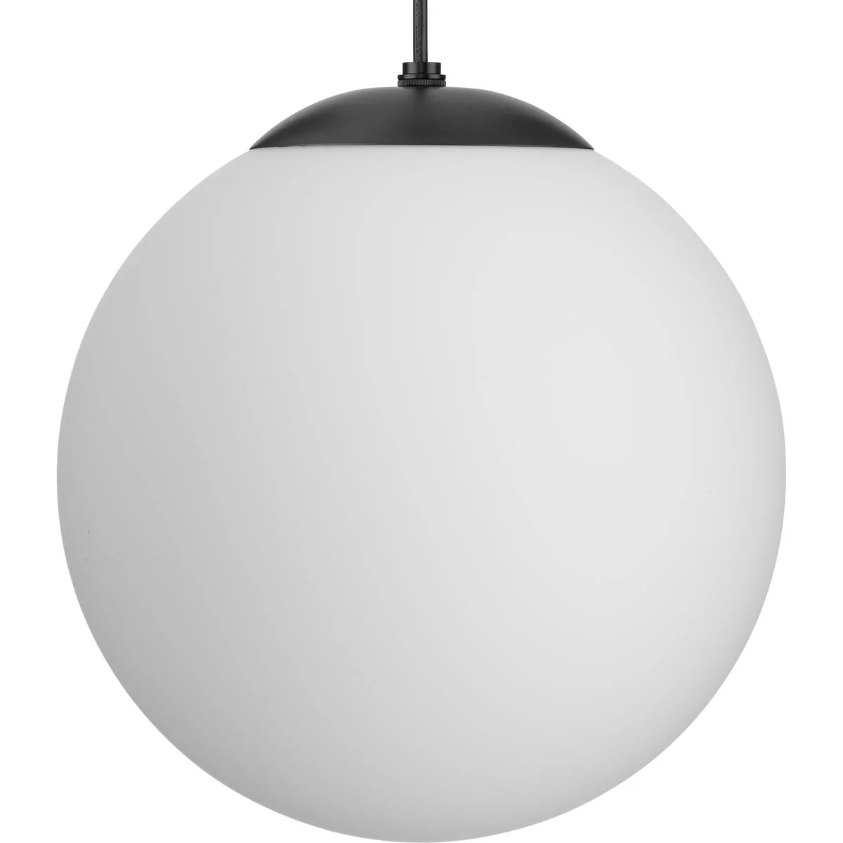 Atwell Collection Opal Glass Globe Large Hanging Pendant Light - Image 2