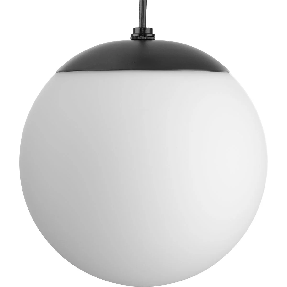 Atwell Collection Opal Glass Globe Small Hanging Pendant Light - Image 3