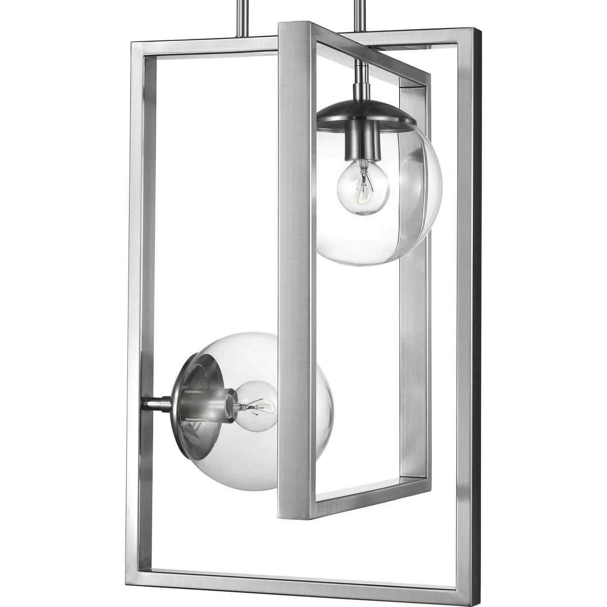 Atwell Collection Two-Light Clear Glass Pendant Light - Image 3