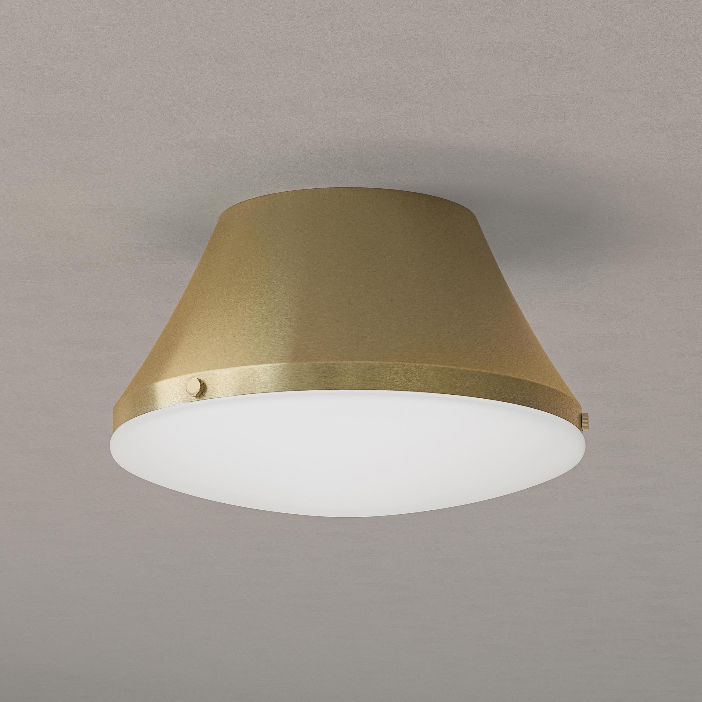 Avra Medium 2-Light Flush Mount with Etched White Glass Shade - Image 12
