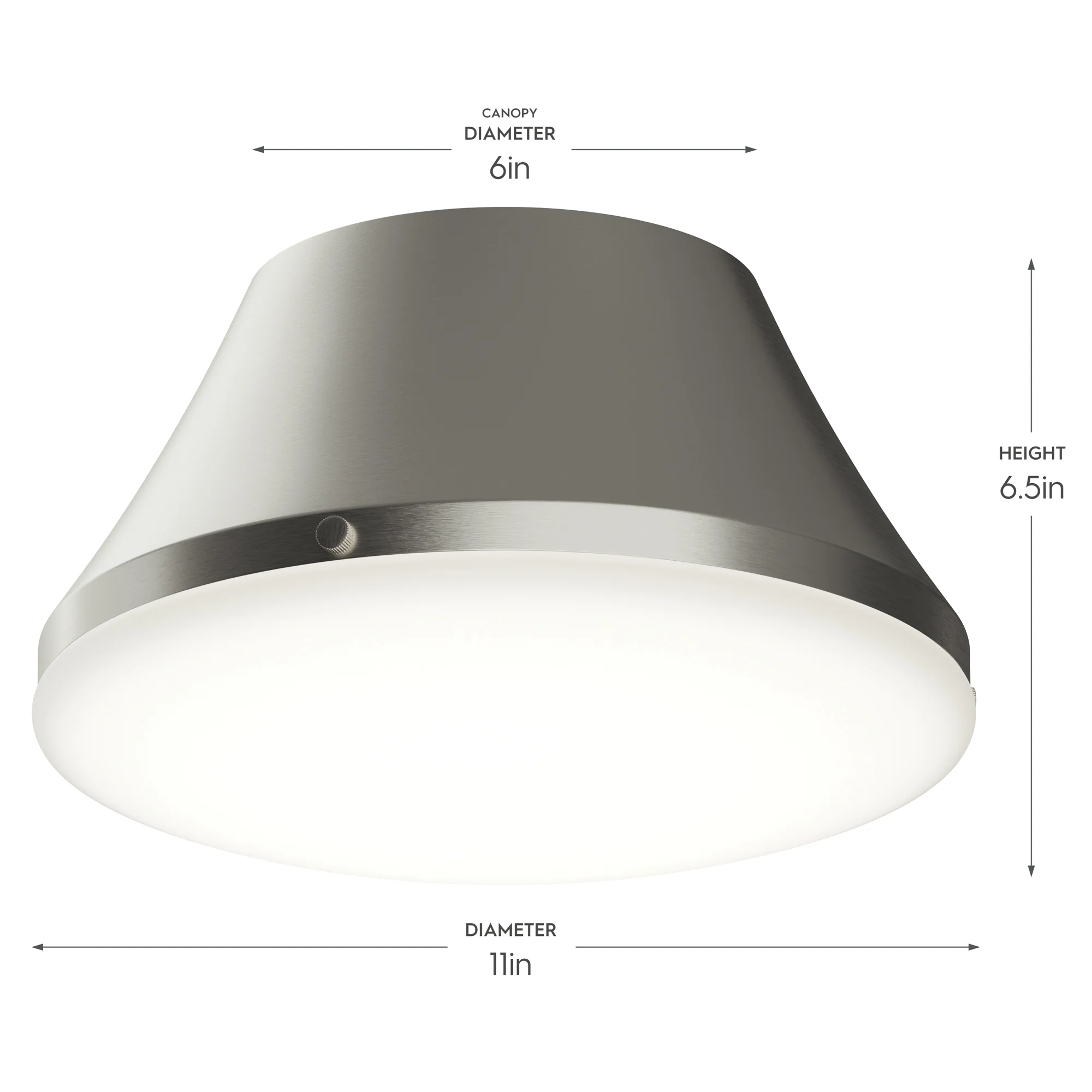 Avra Medium 2-Light Flush Mount with Etched White Glass Shade - Image 4