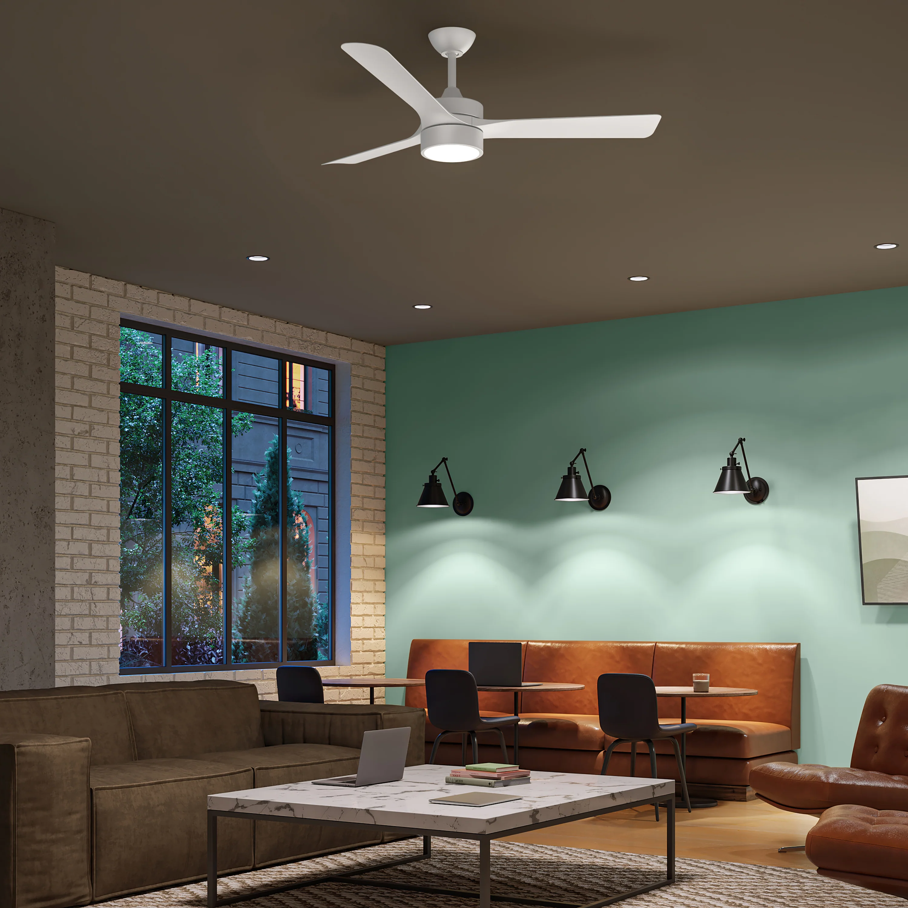 Axion II 52 in. 3-Blade Modern LED Ceiling Fan - Image 11