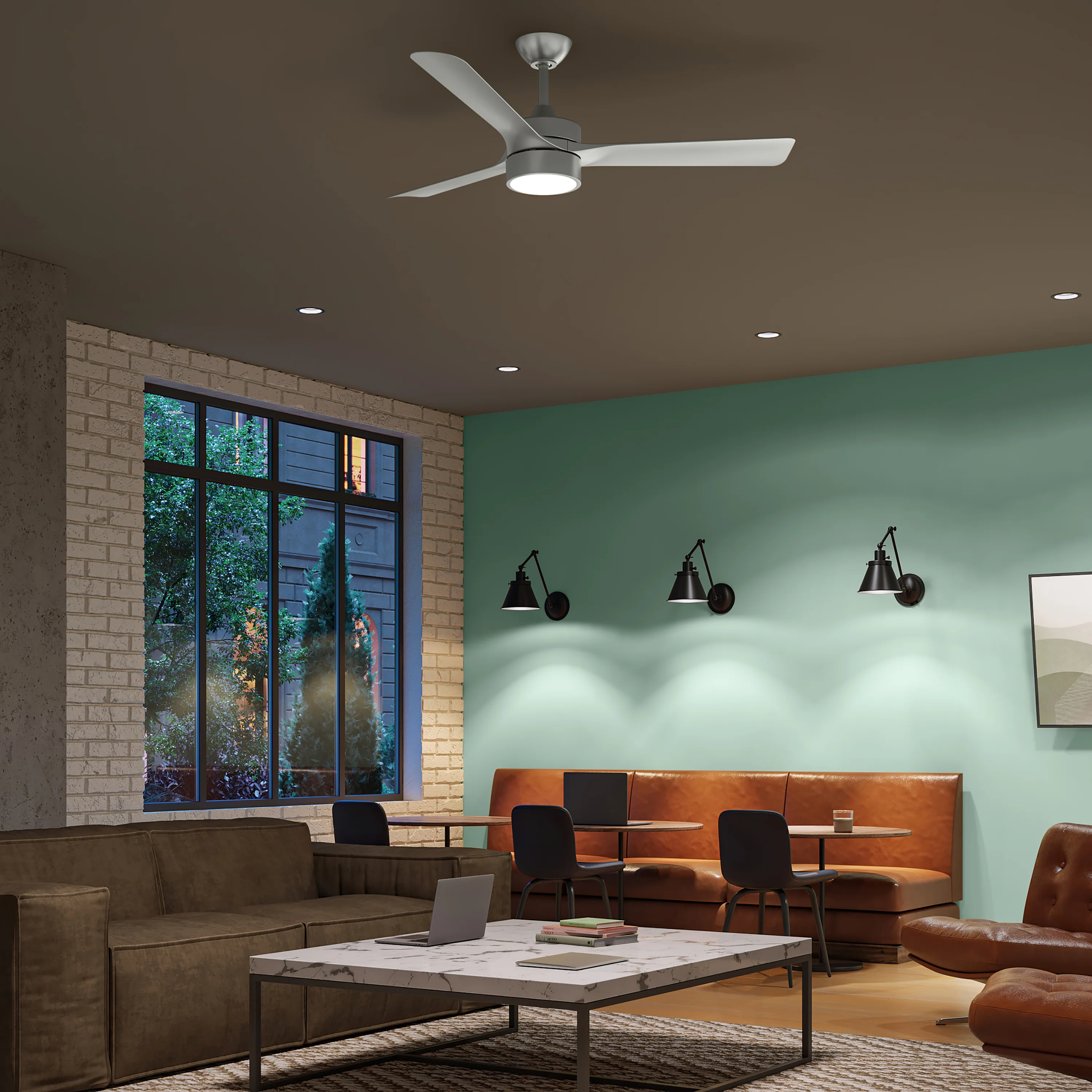Axion II 52 in. 3-Blade Modern LED Ceiling Fan - Image 18