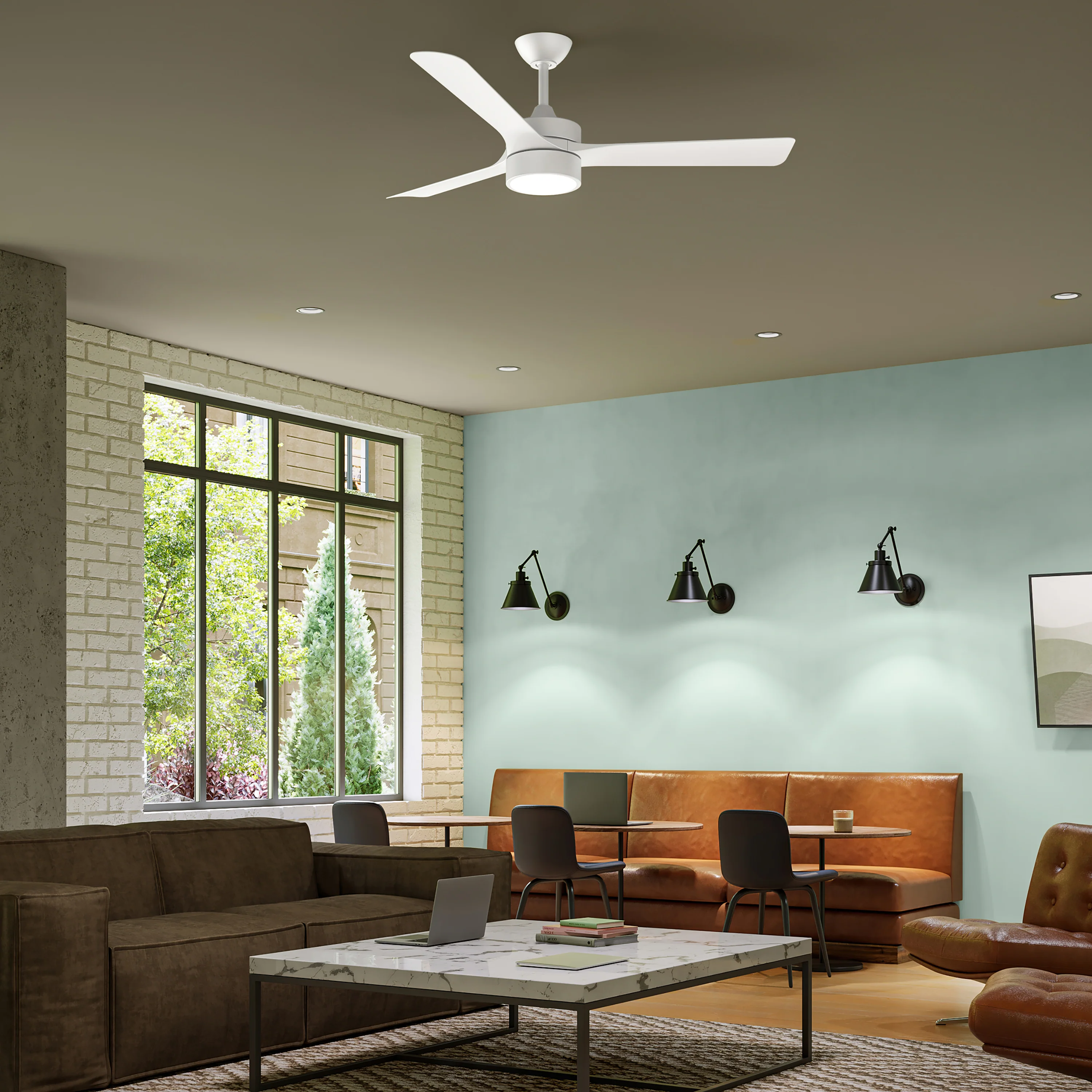 Axion II 52 in. 3-Blade Modern LED Ceiling Fan - Image 9