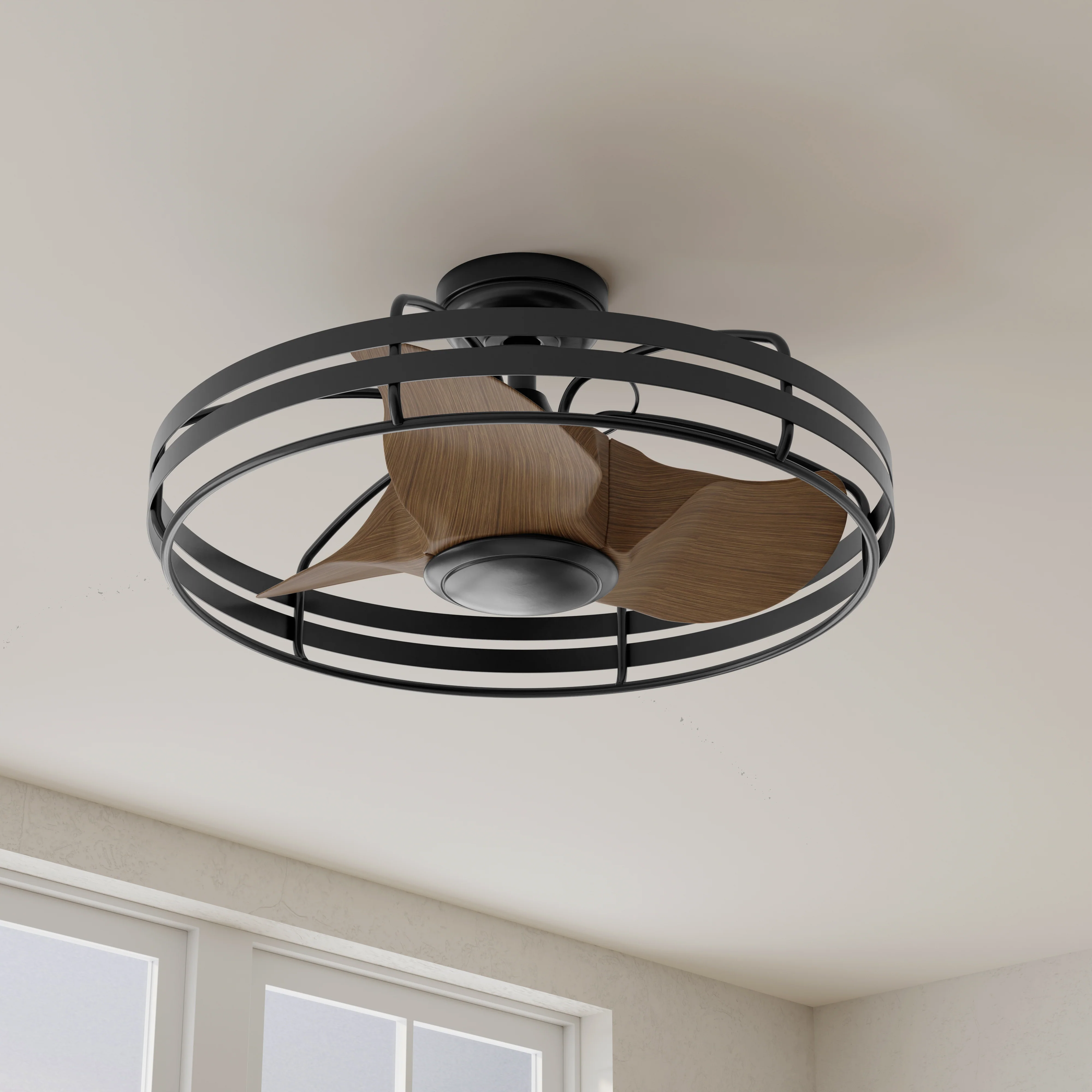 Bastrop Collection 26 in. Three-Blade Ceiling Fan with 3 Speed Remote Control - Image 2