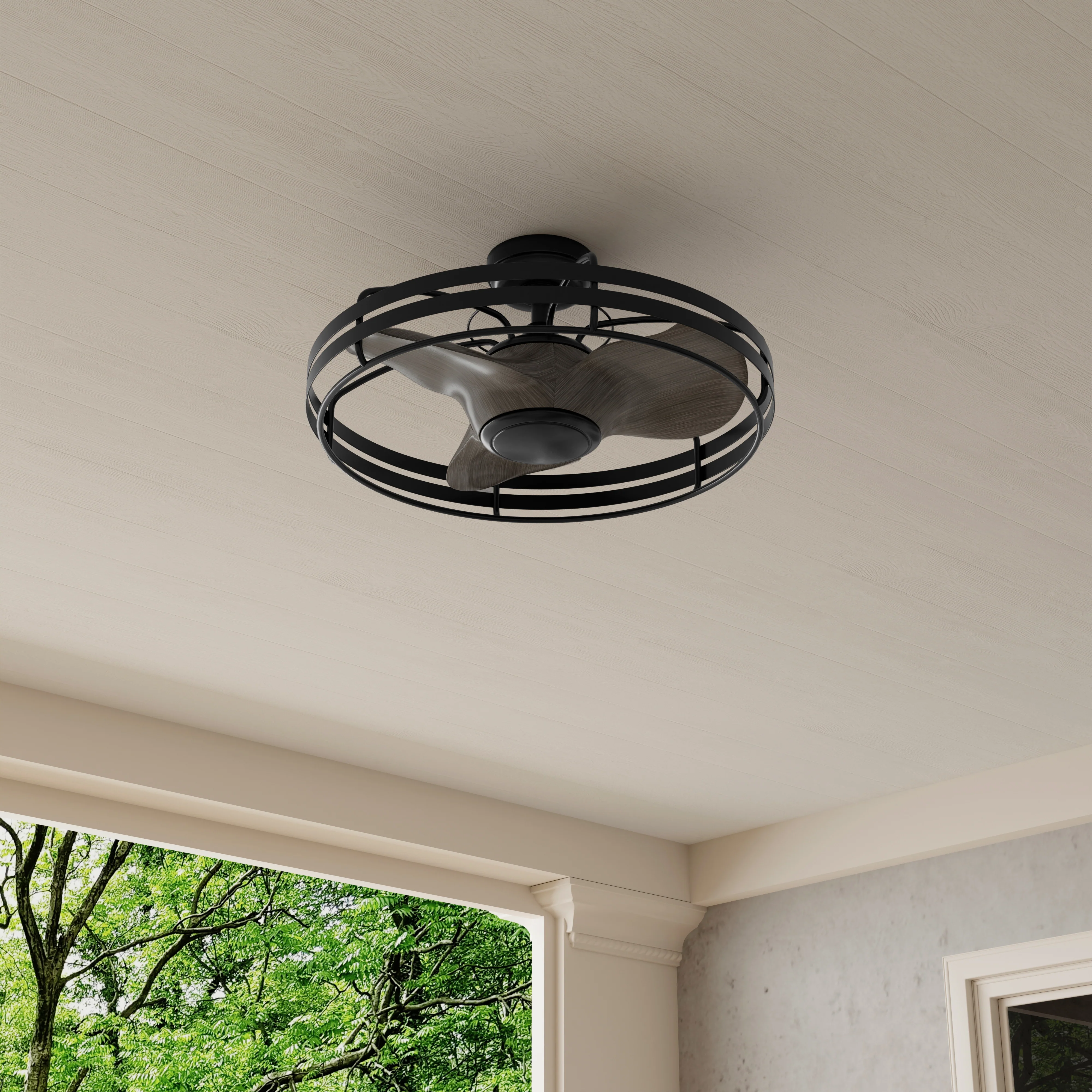 Bastrop Collection 26 in. Three-Blade Ceiling Fan with 3 Speed Remote Control - Image 5