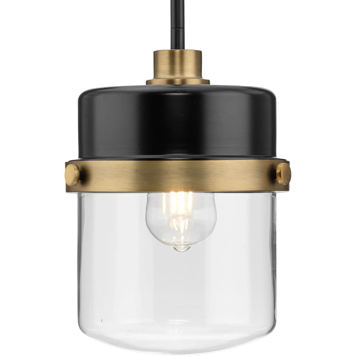 Beckner Collection One-Light Clear Glass Pendant Light - Image 2