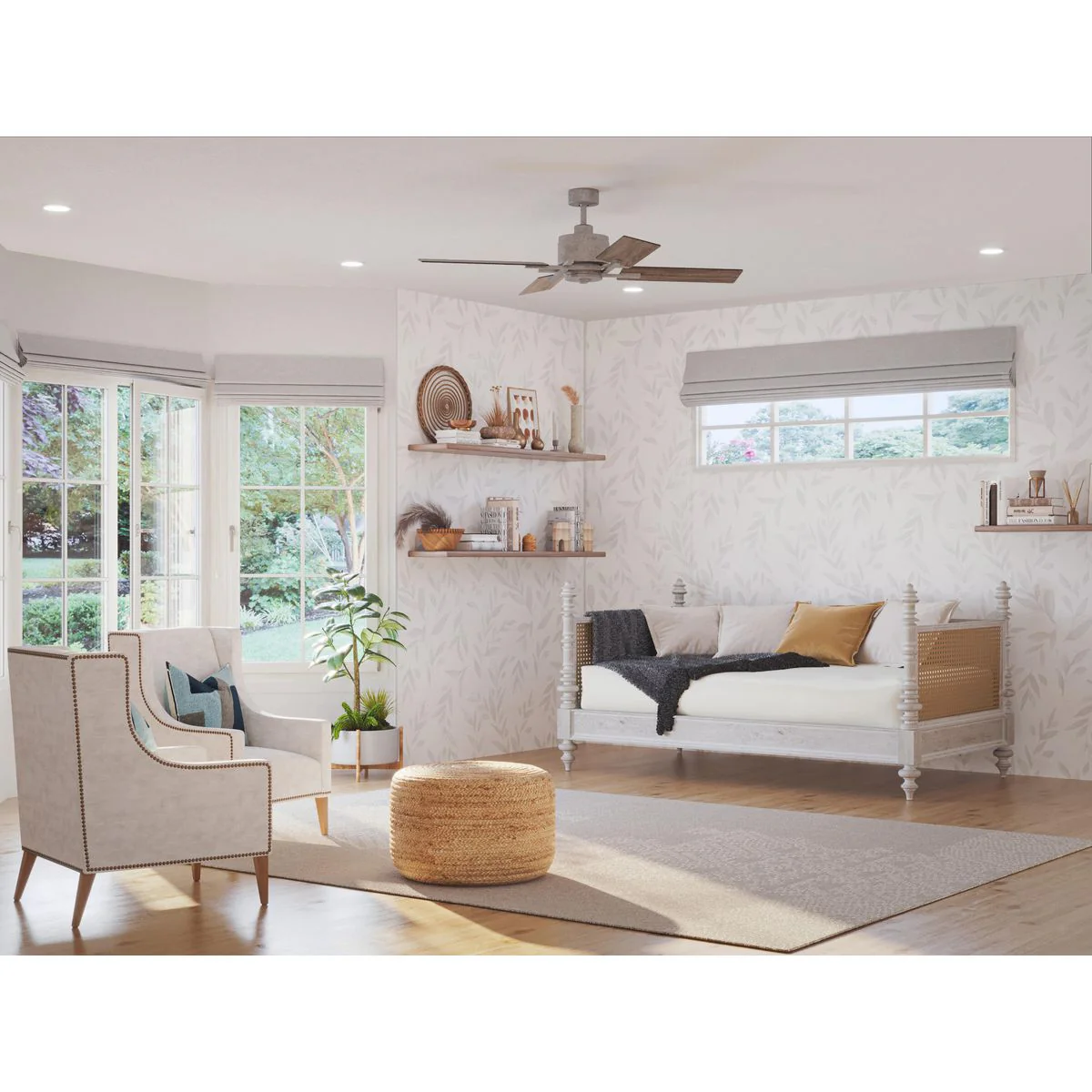 Bedwin Collection 56" Four-Blade Ceiling Fan - Image 5