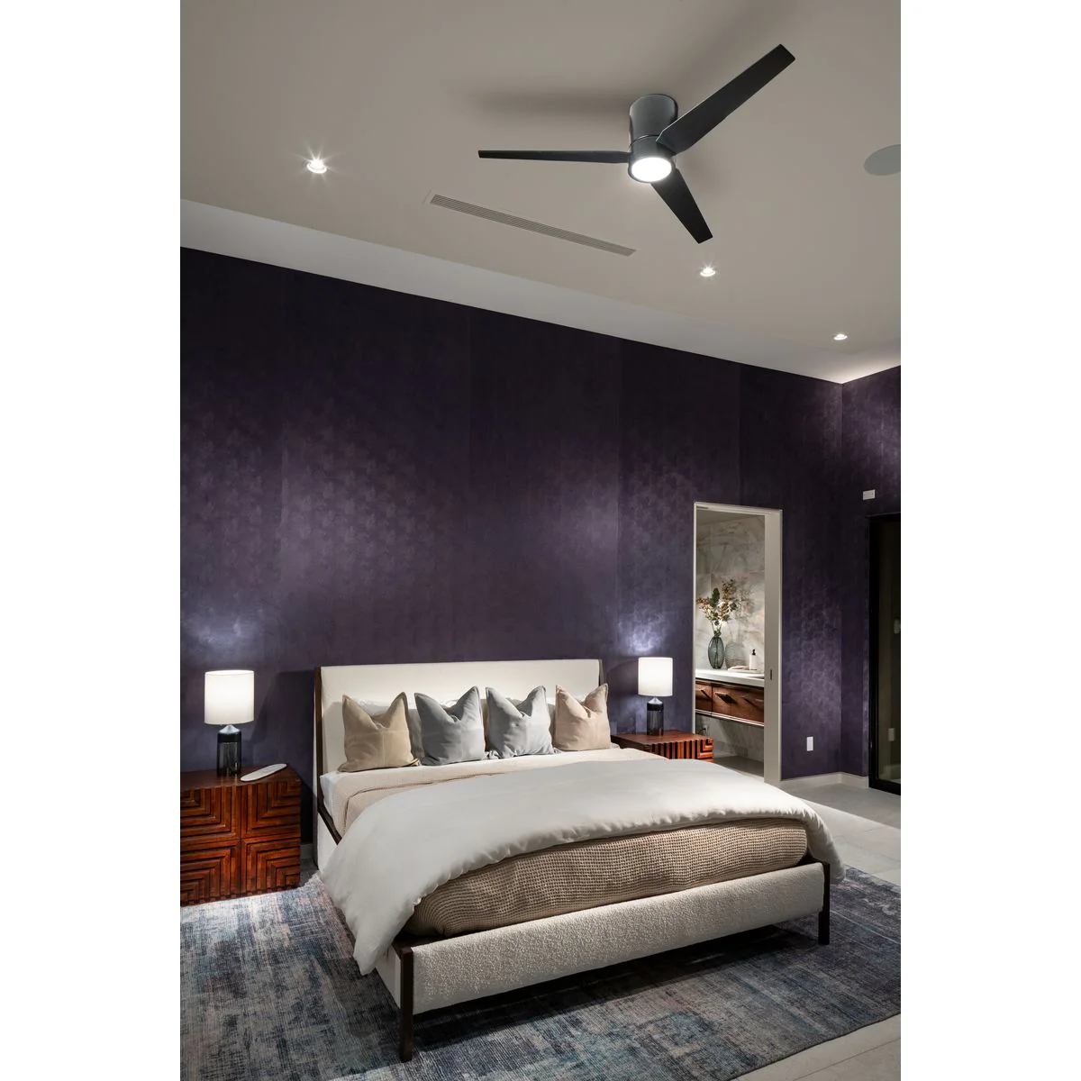 Braden Collection 56" Three-Blade Indoor Hugger Ceiling Fan - Image 12