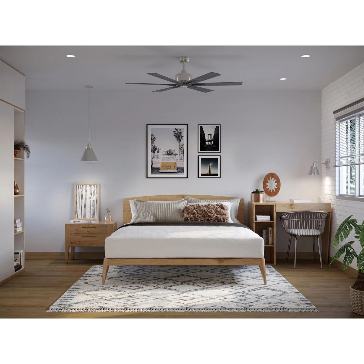 Brazas Collection 56 in. Six-Blade Ceiling Fan - Image 3