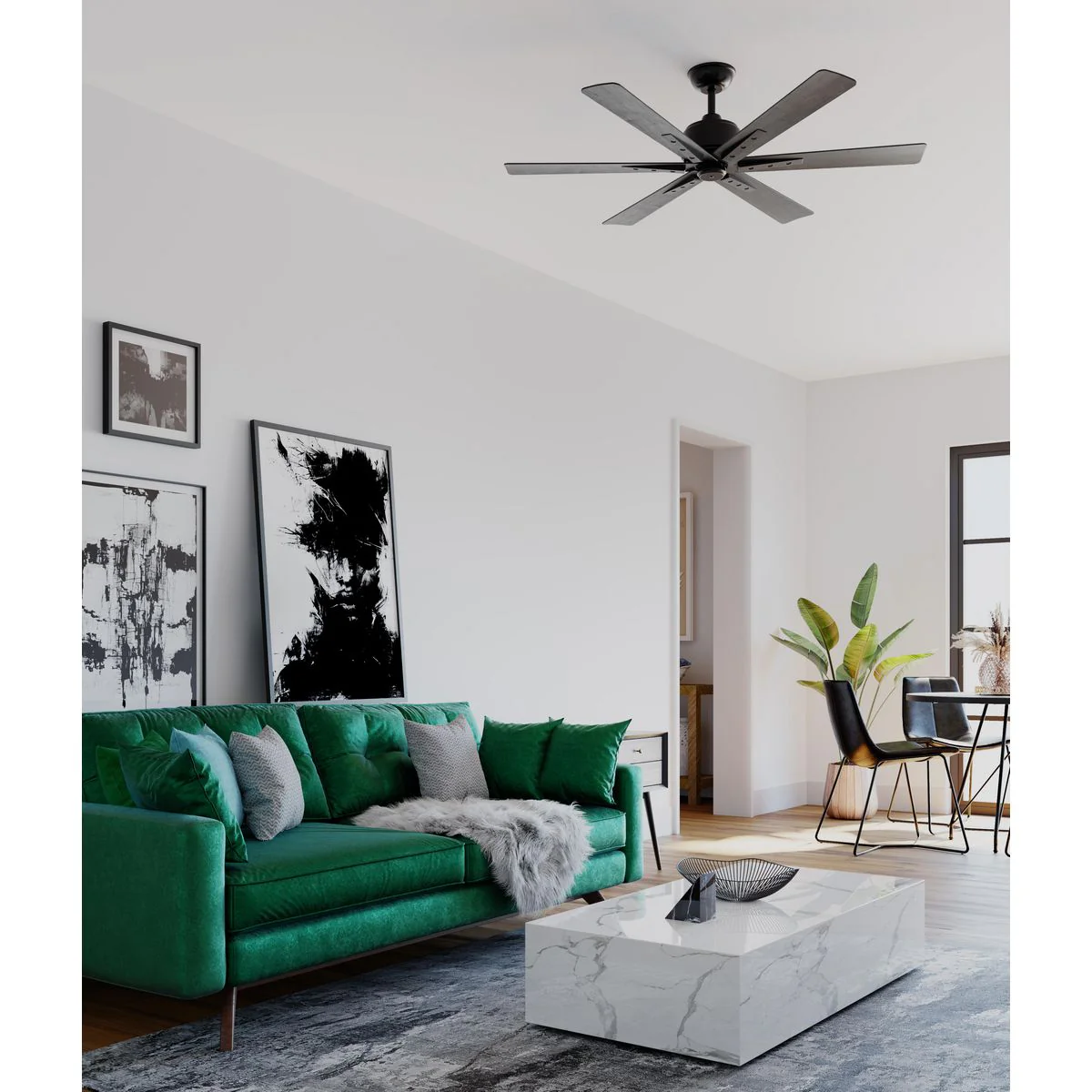 Brazas Collection 56 in. Six-Blade Ceiling Fan - Image 4