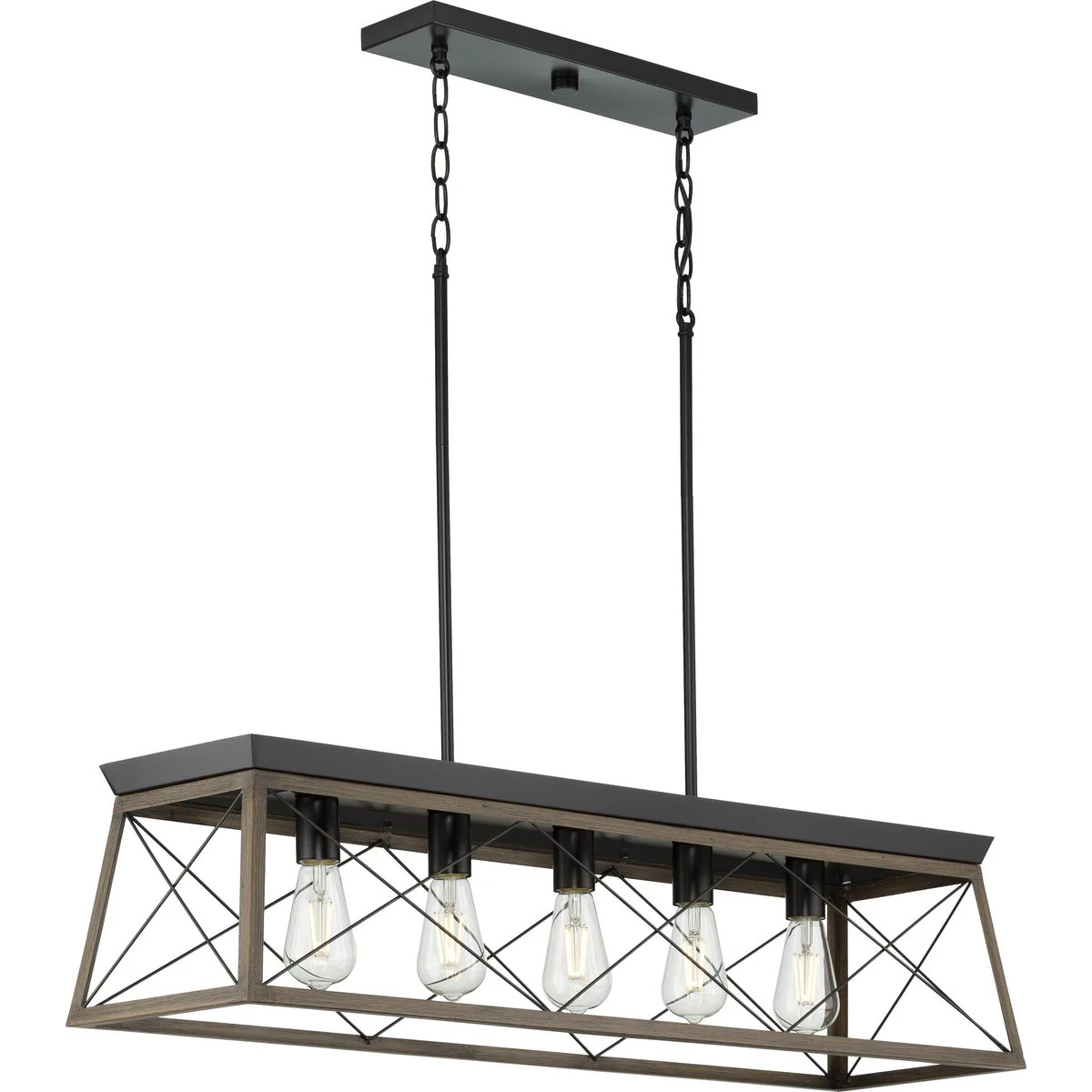 Briarwood Collection Five-Light Linear Chandelier - Image 4