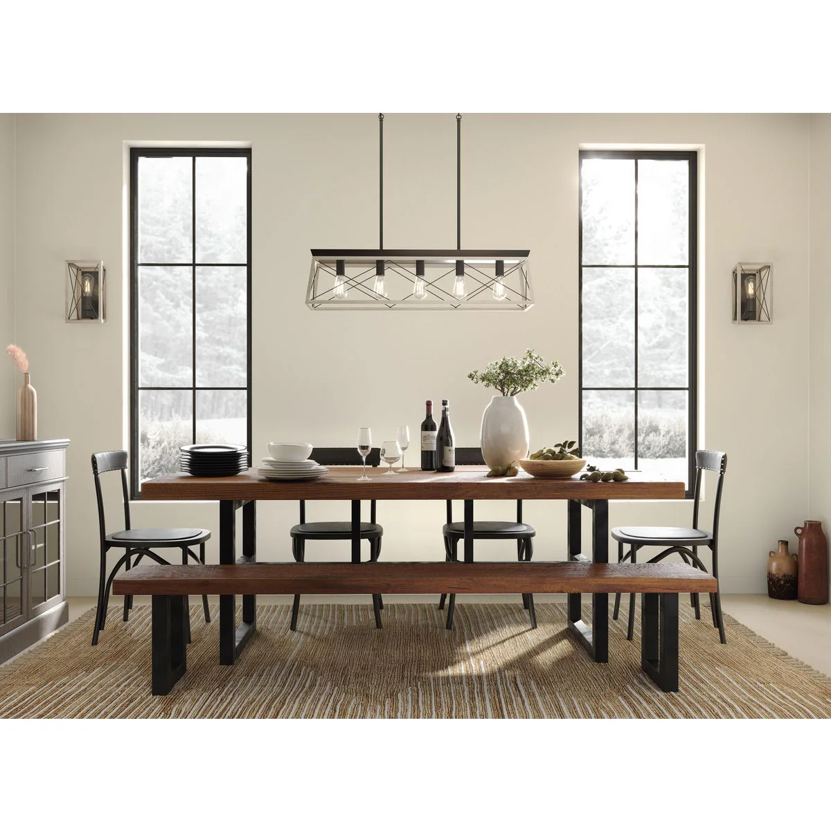 Briarwood Collection Five-Light Linear Chandelier - Image 6