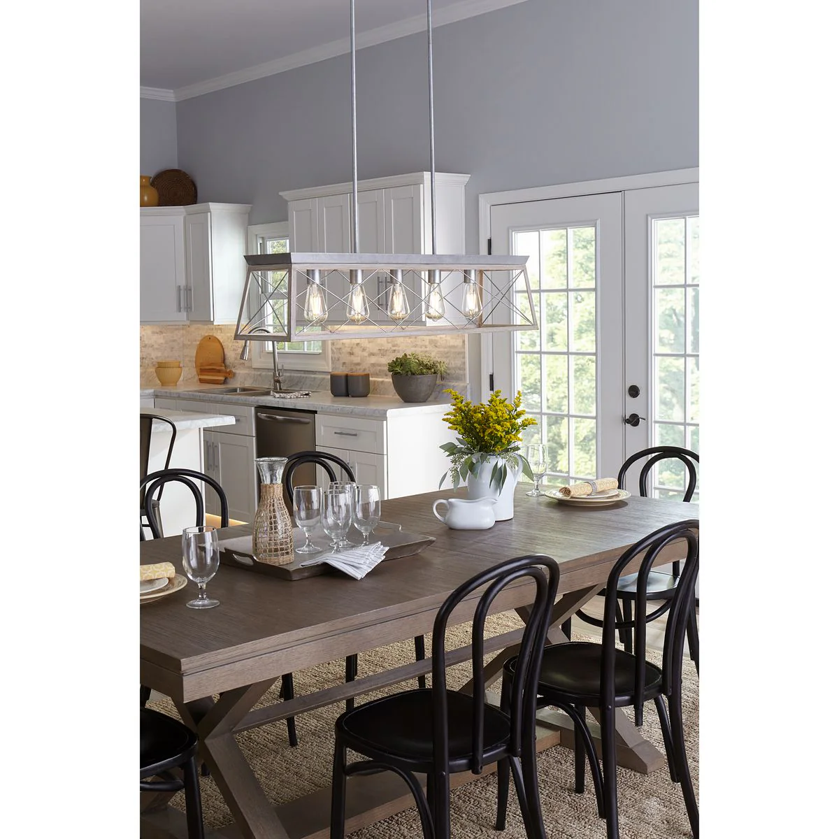 Briarwood Collection Five-Light Linear Chandelier - Image 7