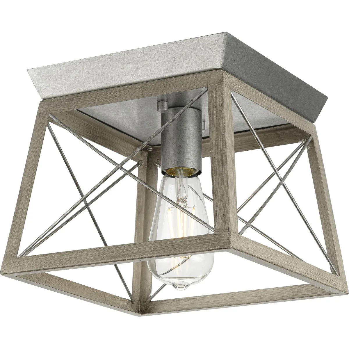 Briarwood Collection One-Light Flush Mount Ceiling Light - Image 2