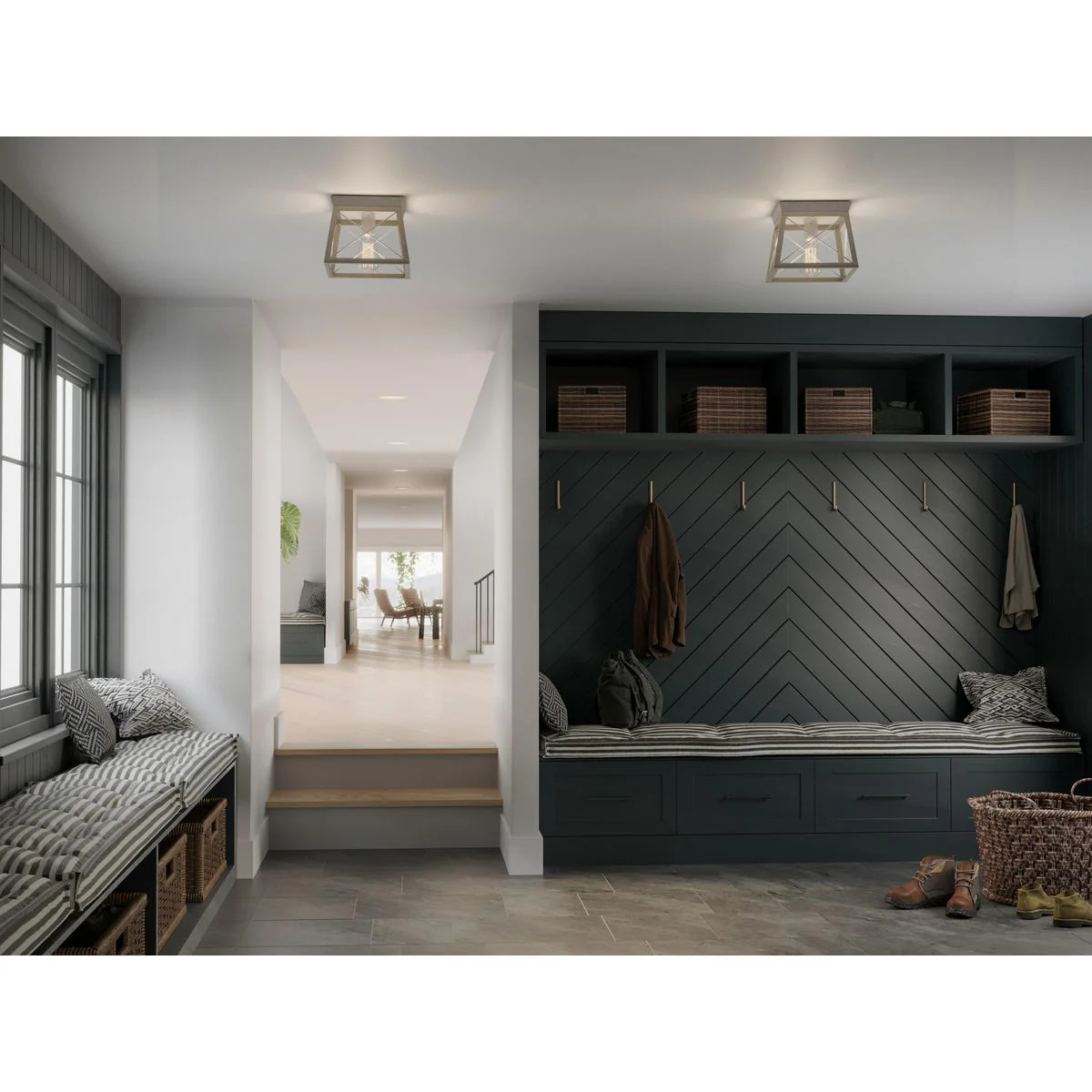 Briarwood Collection One-Light Flush Mount Ceiling Light - Image 6