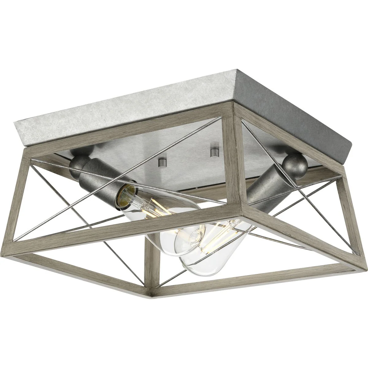 Briarwood Collection Two-Light Flush Mount Ceiling Light - Image 2