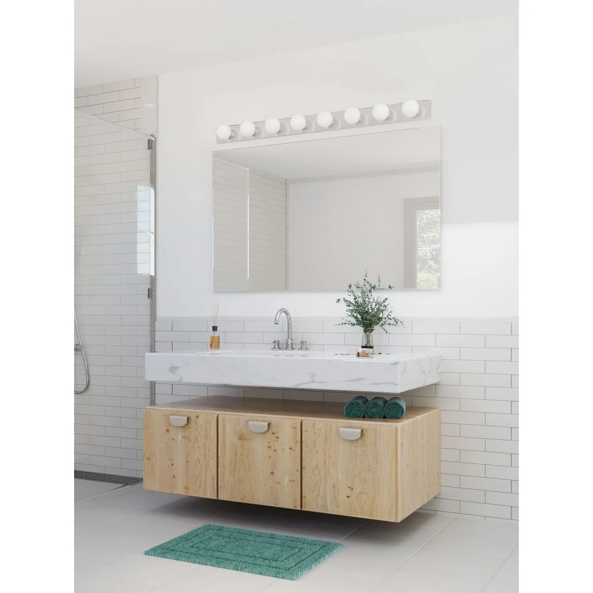 Broadway Collection Eight-Light Bath Vanity Light - Image 2