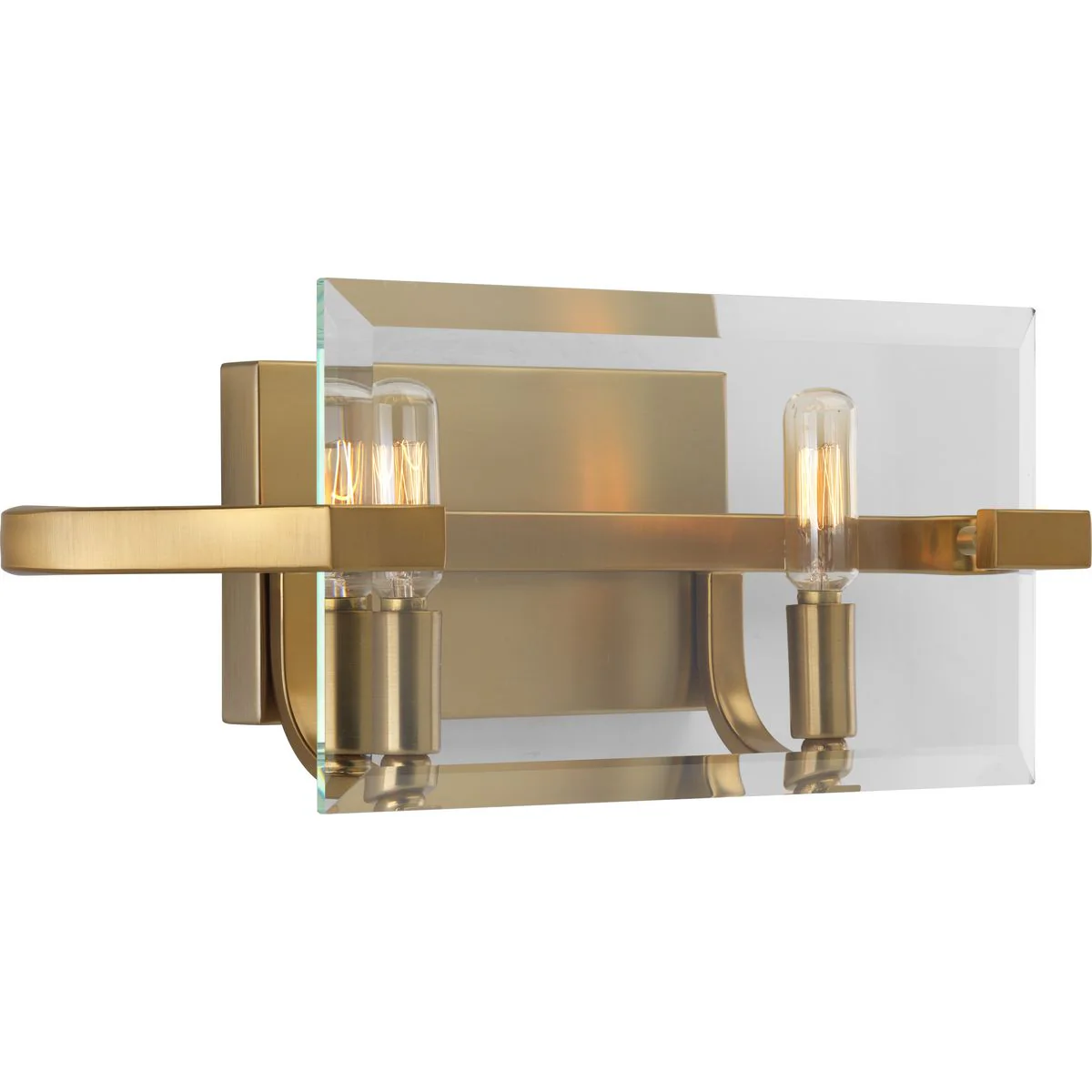 Cahill Collection Two-Light Clear Glass Bath Vanity Light