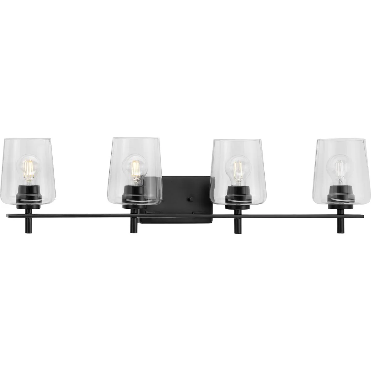 Calais Collection Four-Light Clear Glass Bath Vanity Light - Image 2