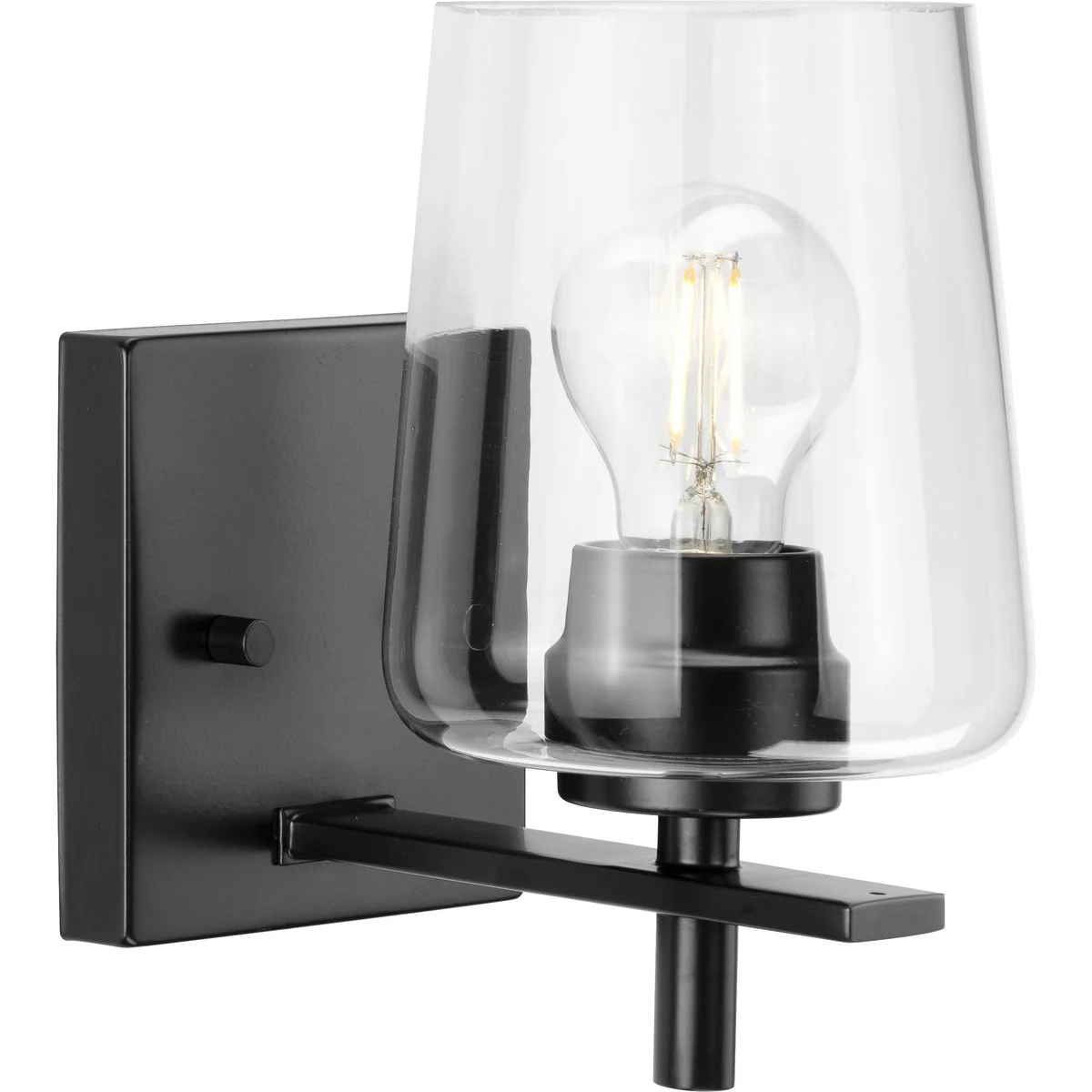 Calais Collection One-Light Clear Glass Bath Vanity Light - Image 3