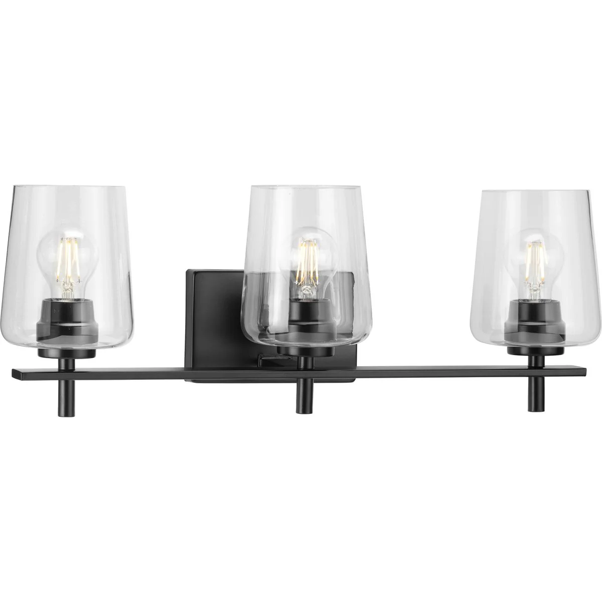 Calais Collection Three-Light Clear Glass Bath Vanity Light - Image 3