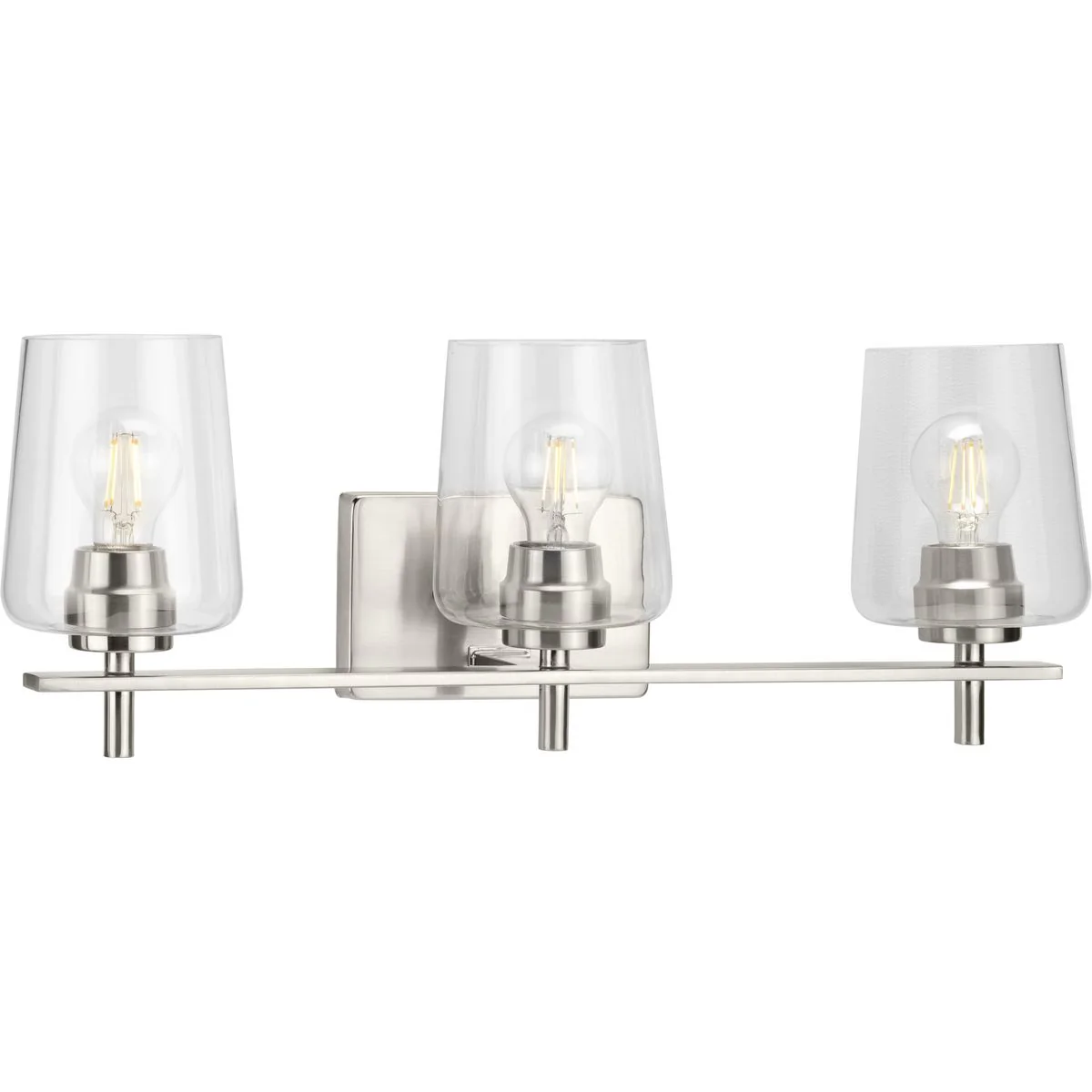 Calais Collection Three-Light Clear Glass Bath Vanity Light - Image 4