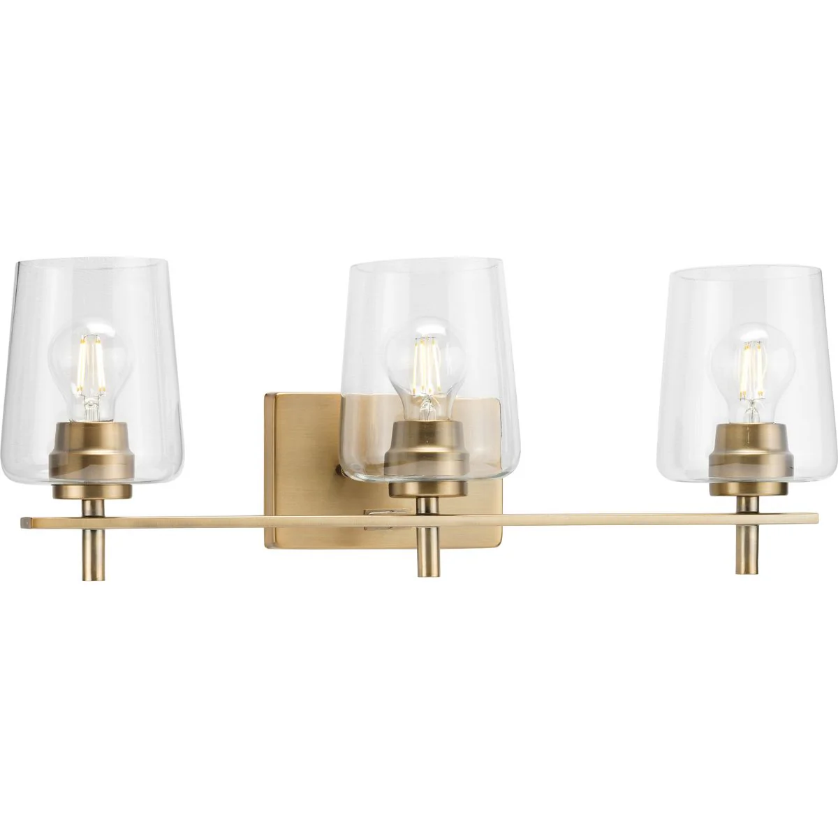 Calais Collection Three-Light Clear Glass Bath Vanity Light - Image 5