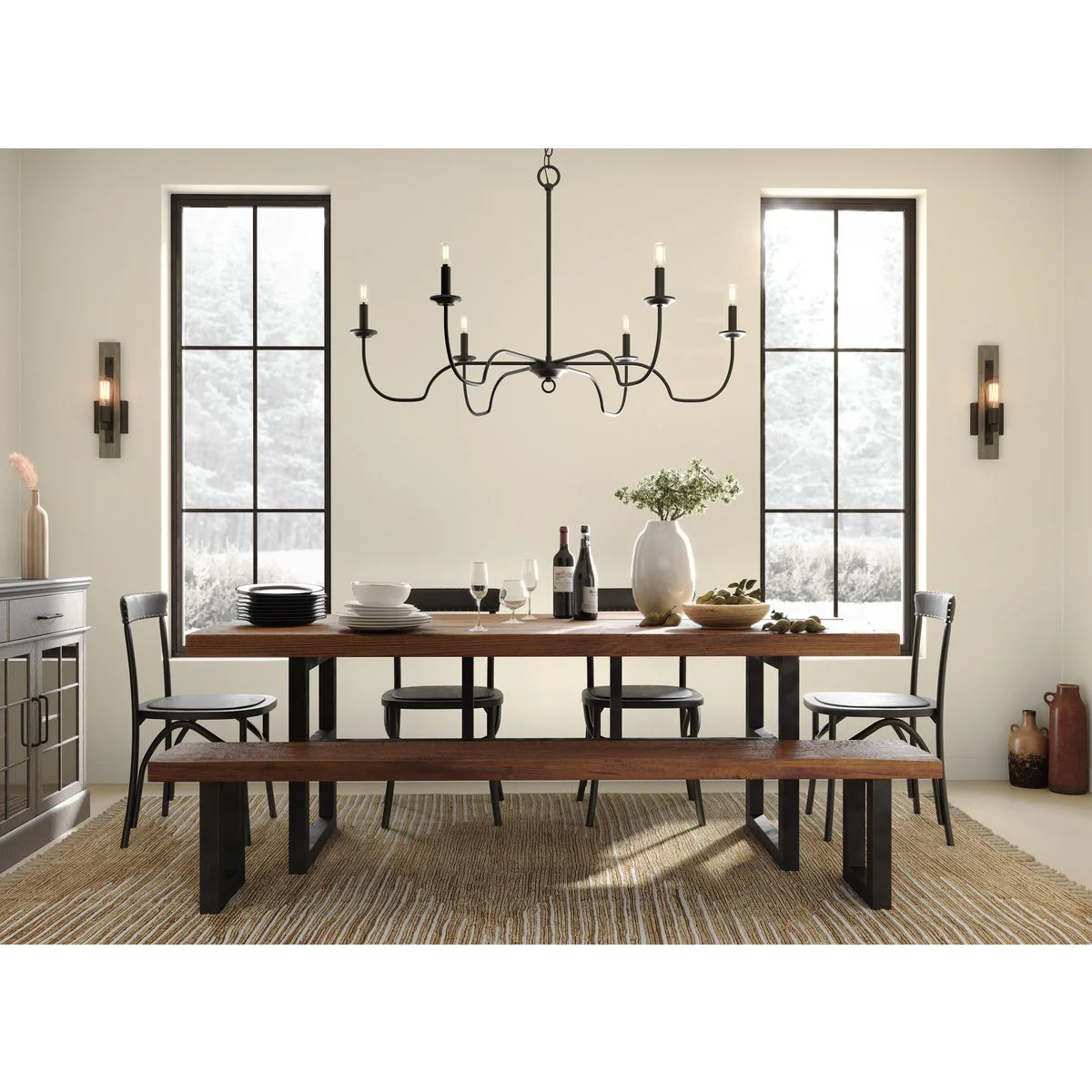 Canebrake Collection Six-Light Chandelier Light - Image 2
