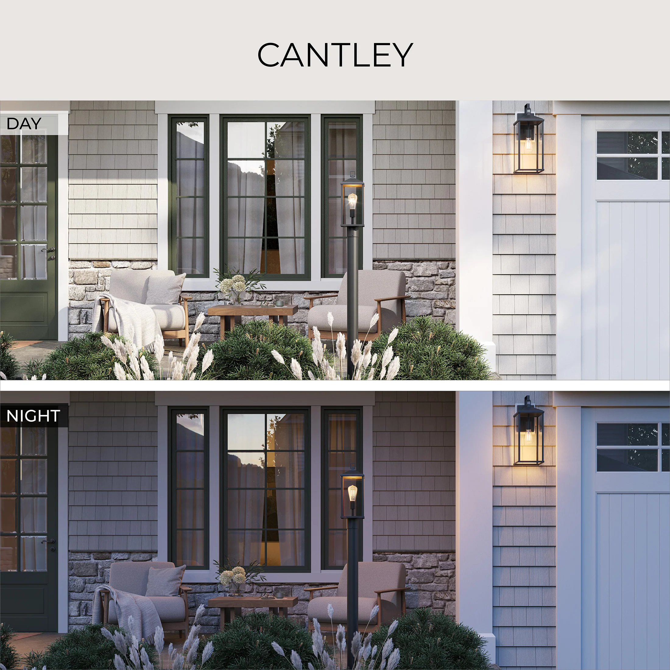 Cantley Large Outdoor Wall  Lantern with Clear Glass Panels - Image 13