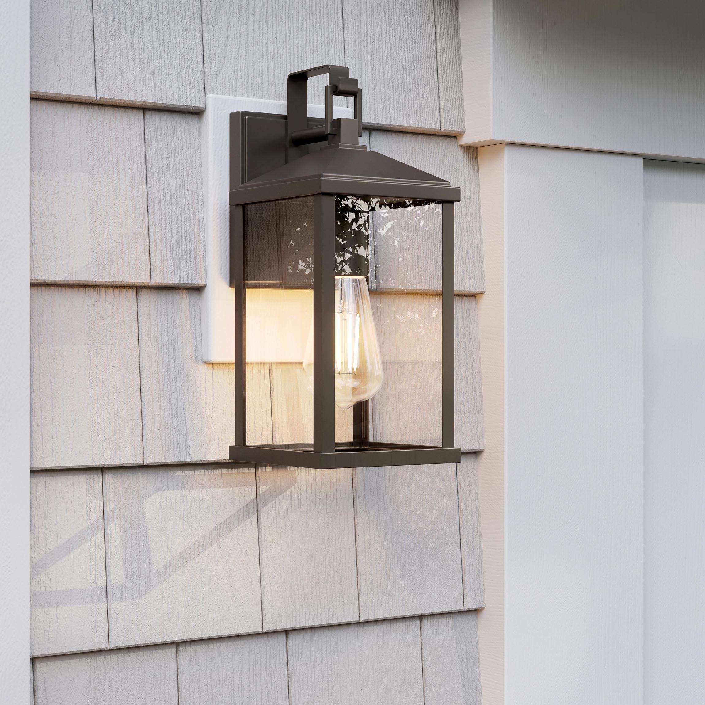 Cantley Medium Outdoor Wall Lantern with Clear Glass Panels - Image 10
