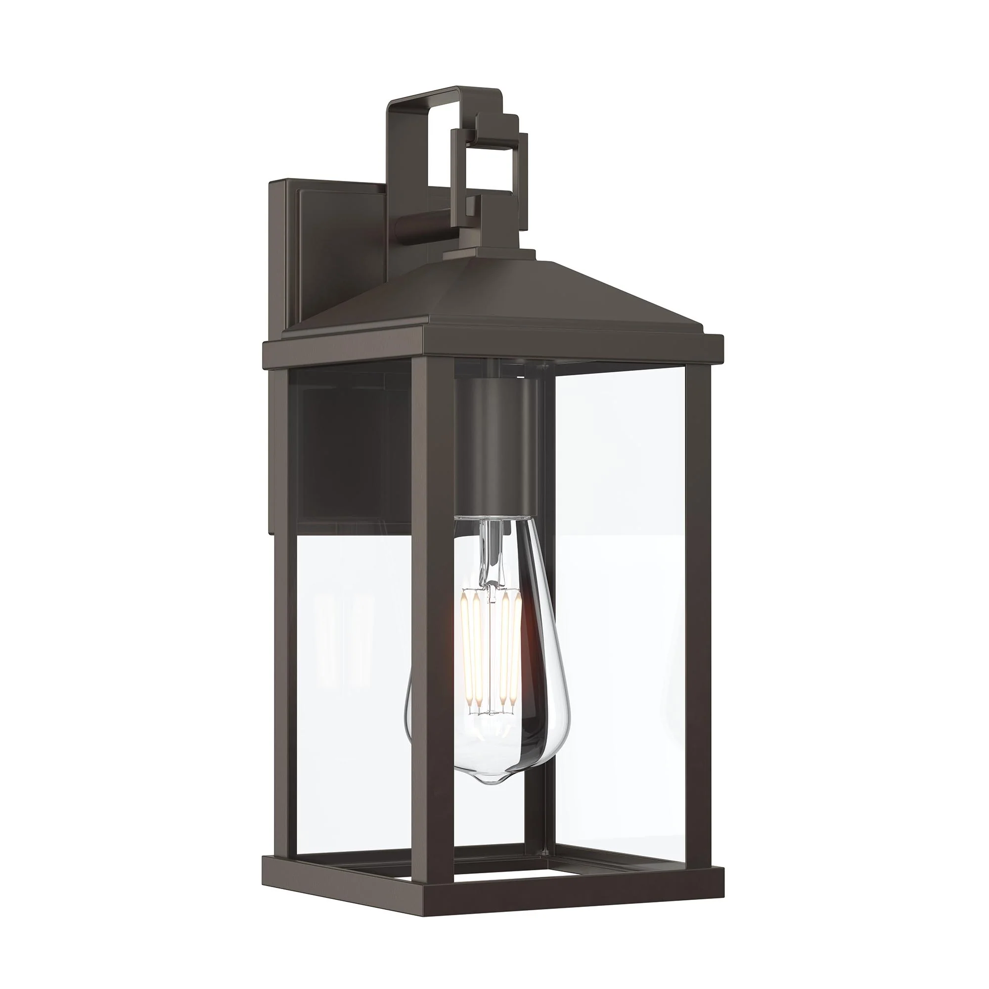 Cantley Medium Outdoor Wall Lantern with Clear Glass Panels - Image 9