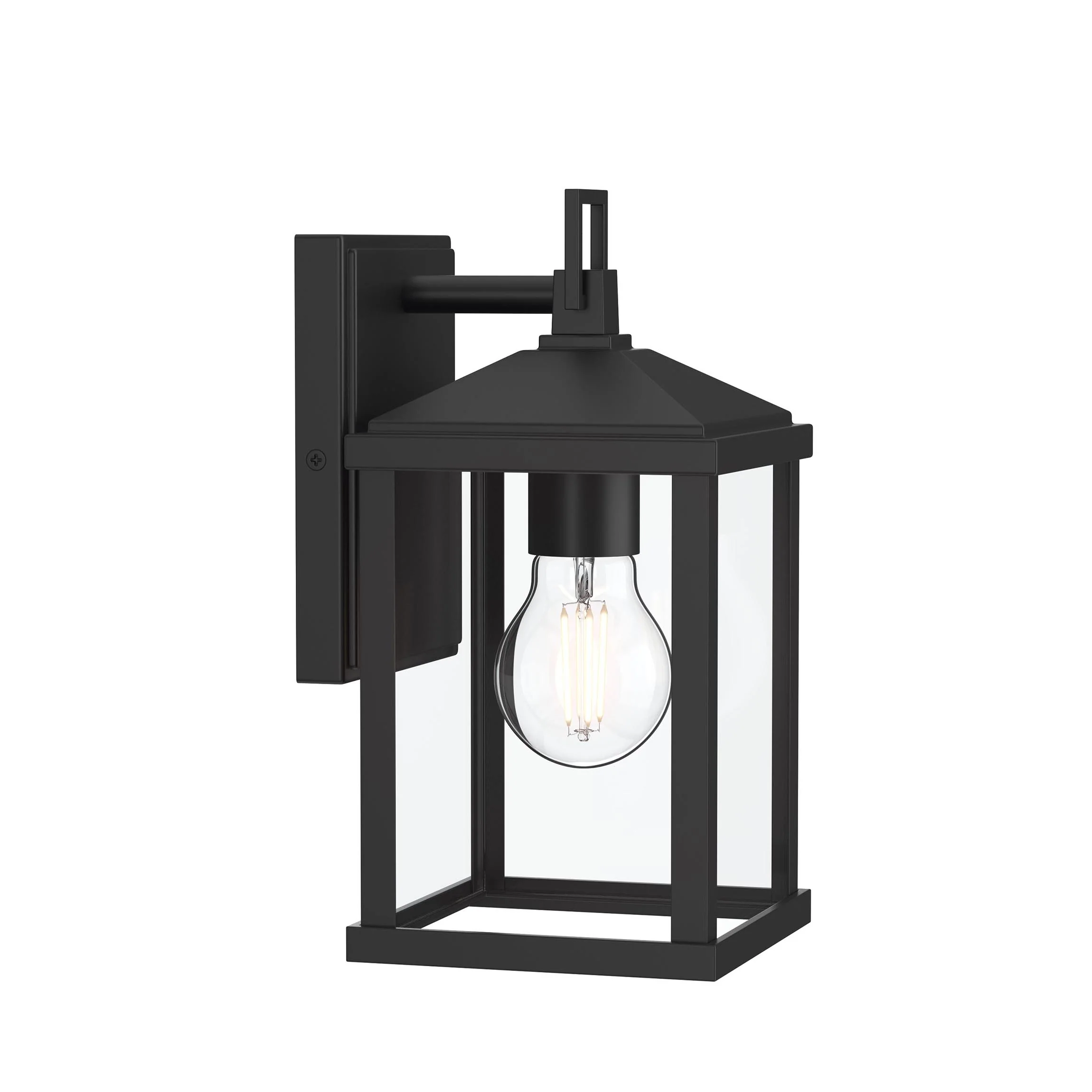 Cantley Small Outdoor Wall Lantern with Clear Glass Panels - Image 8