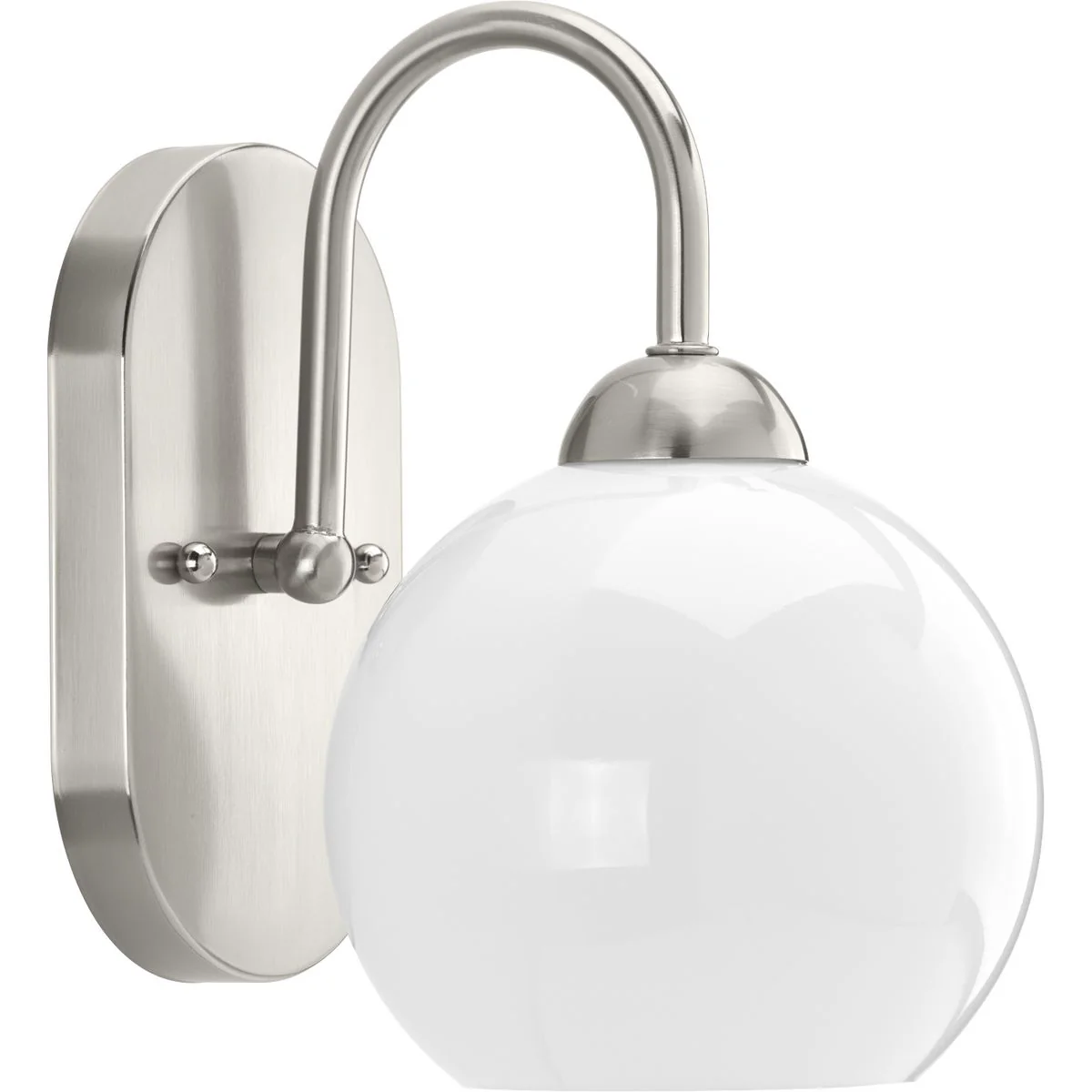 Carisa Collection One-Light Opal Glass Bath Vanity Light - Image 2