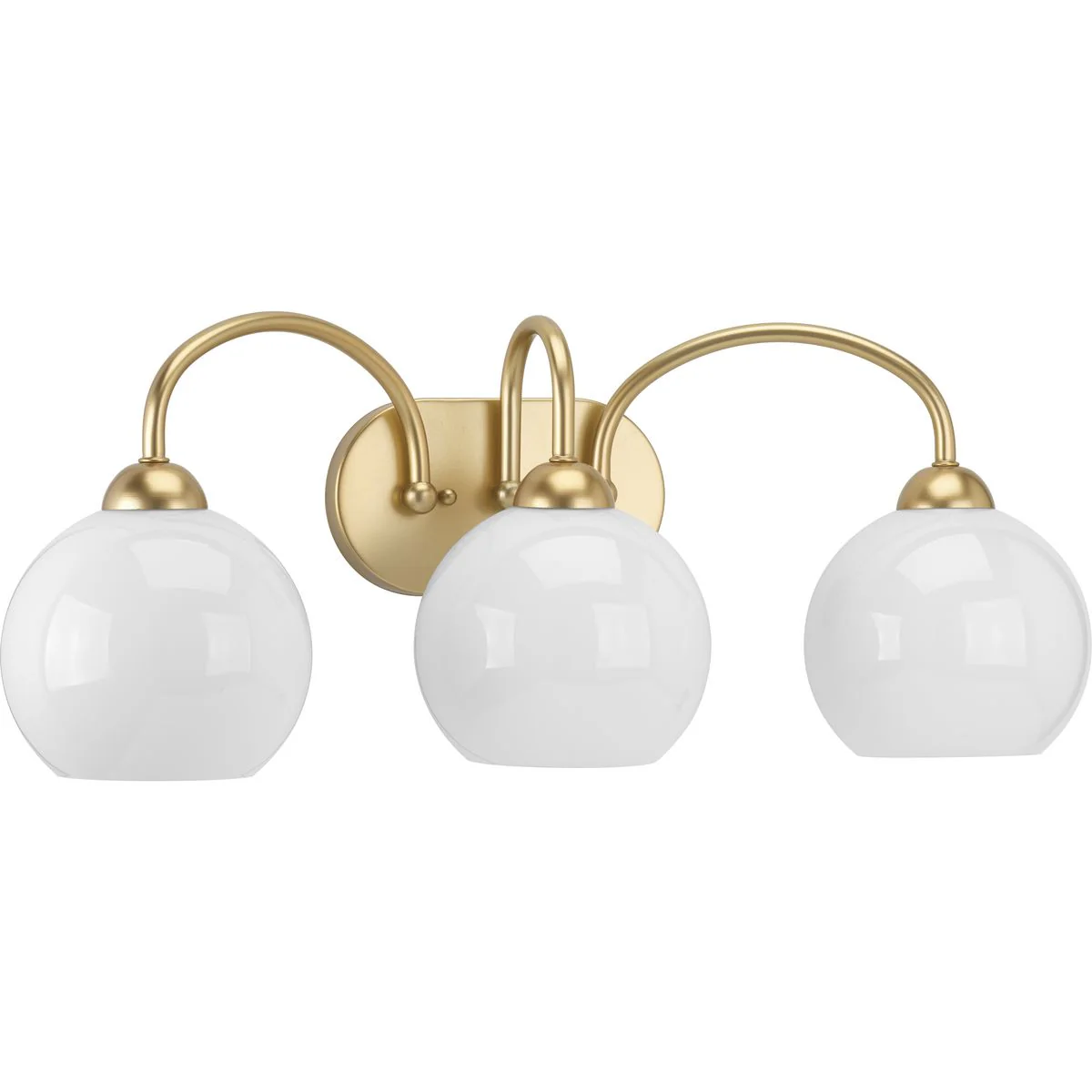 Carisa Collection Three-Light Opal Glass Bath Vanity Light